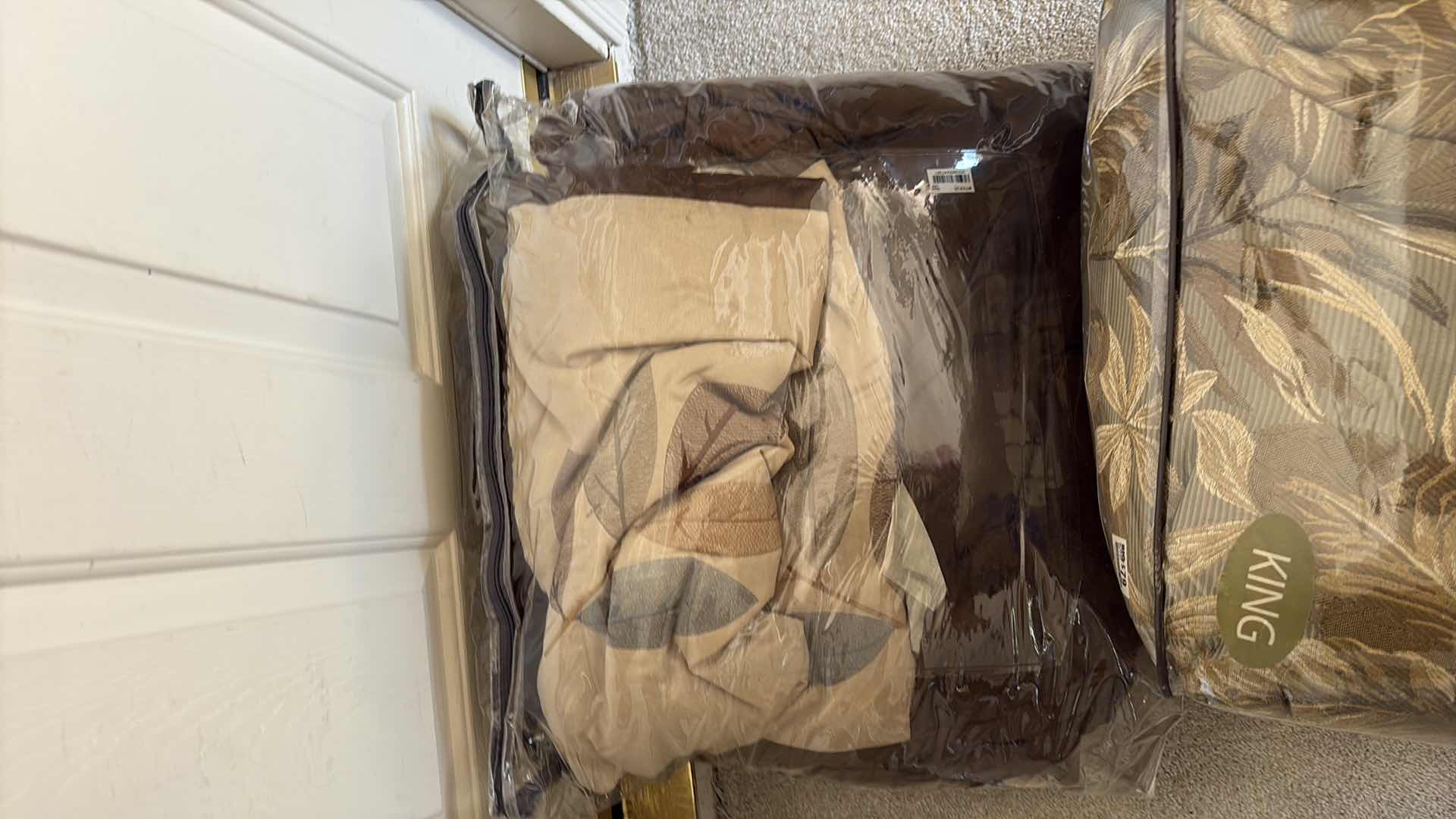Photo 1 of BROWN AND TAN KING SIZE BEDDING SET