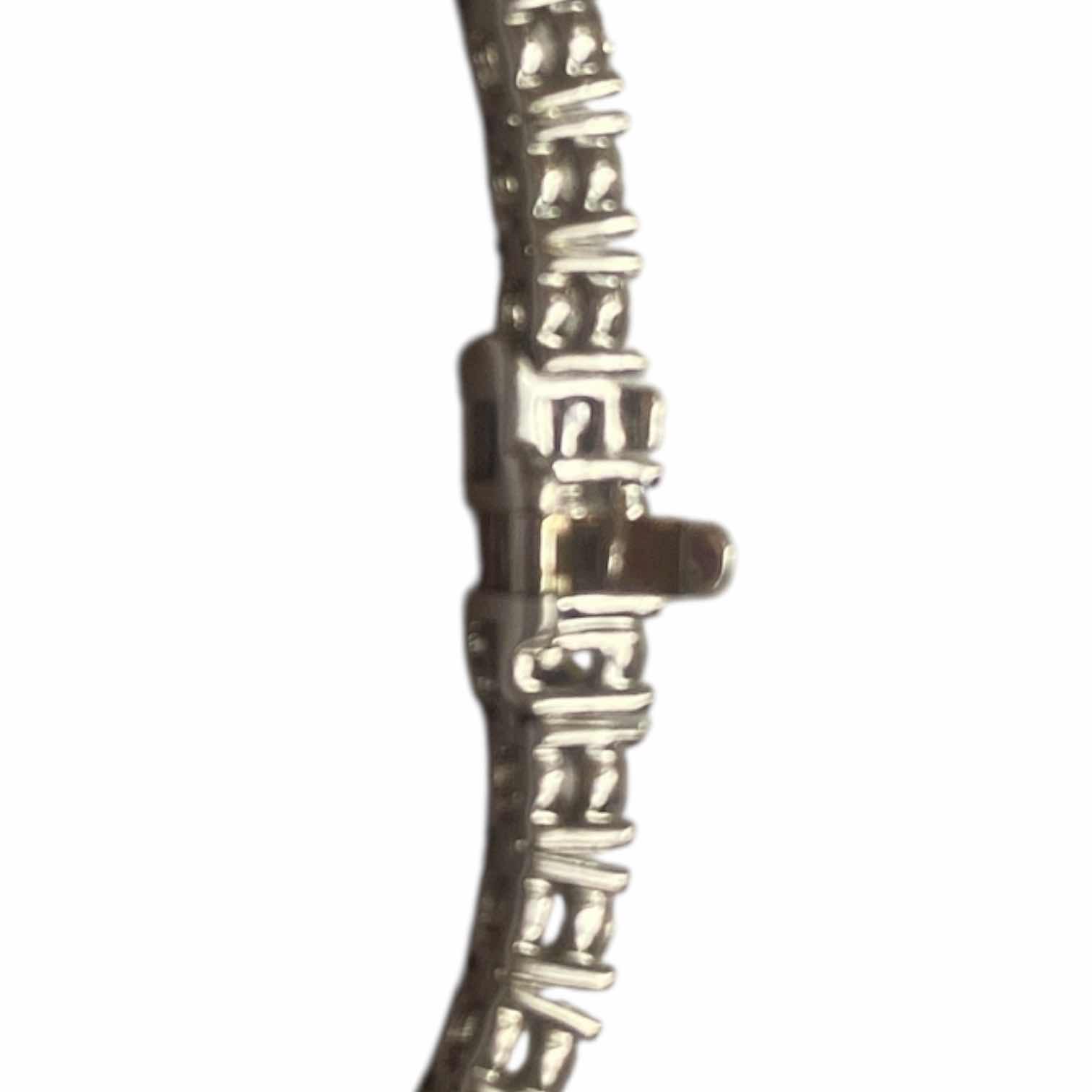 Photo 1 of 14K WHITE GOLD. W 7.5cwt DIAMOND TENNIS BRACELET 12.5 TTL G  #5 EST VALUE $40,250