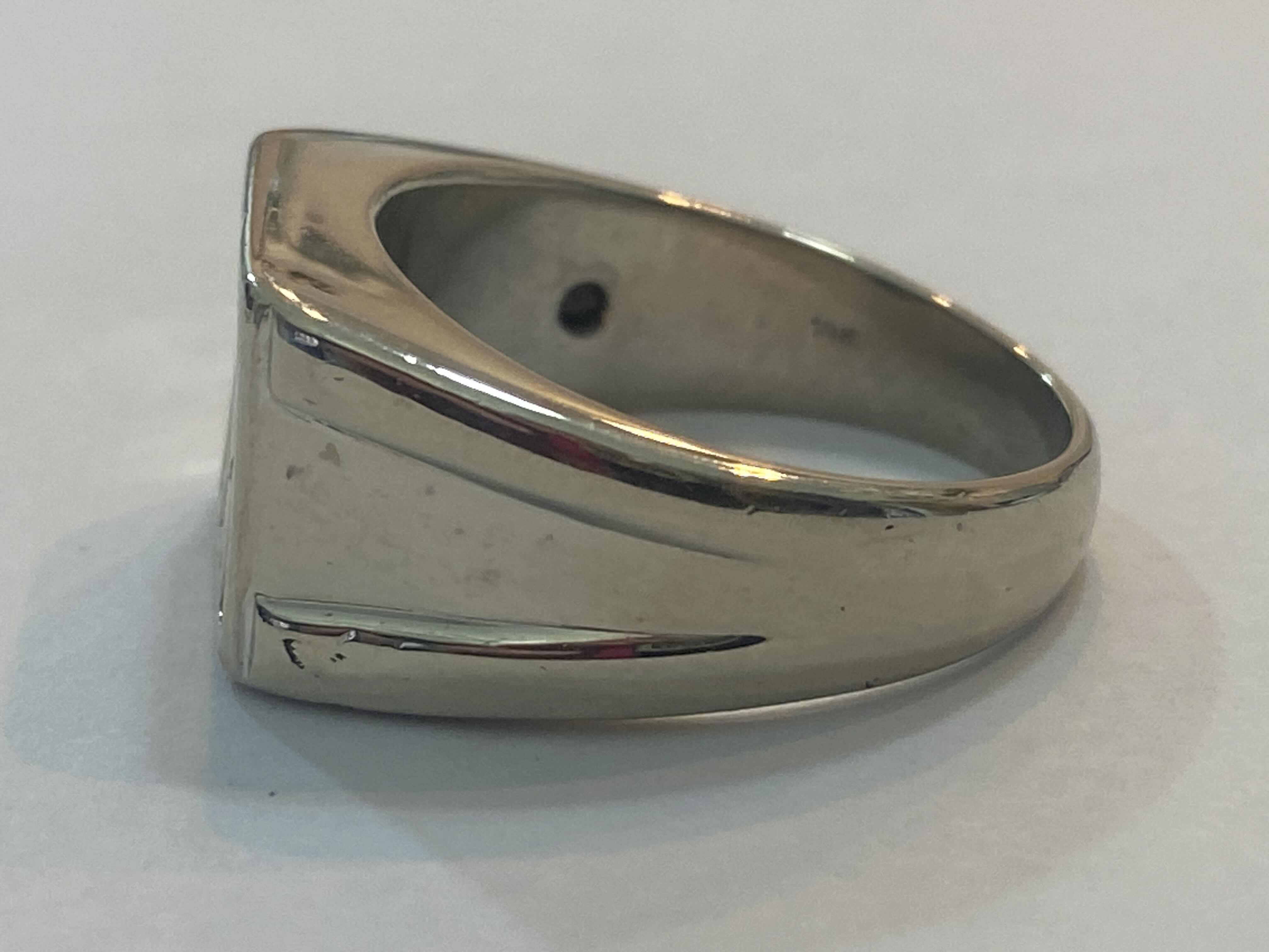 Photo 1 of 10K WHITE GOLD 0.50ctw DIAMONDS RING 7.5G SIZE 9 1/2 #45