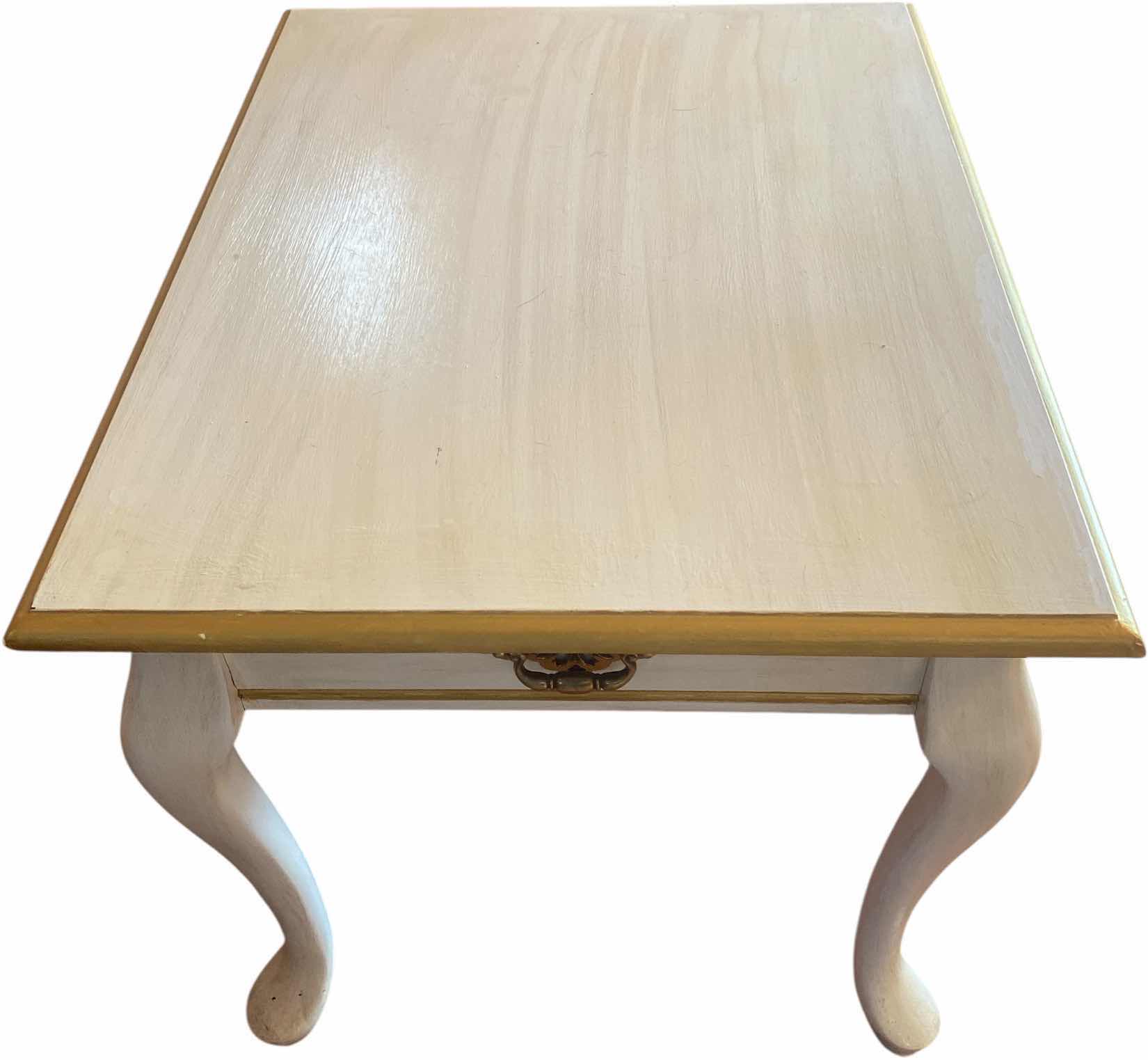 Photo 1 of FRENCH PROVINCIAL WOOD END TABLE 21” x 26” H 21”