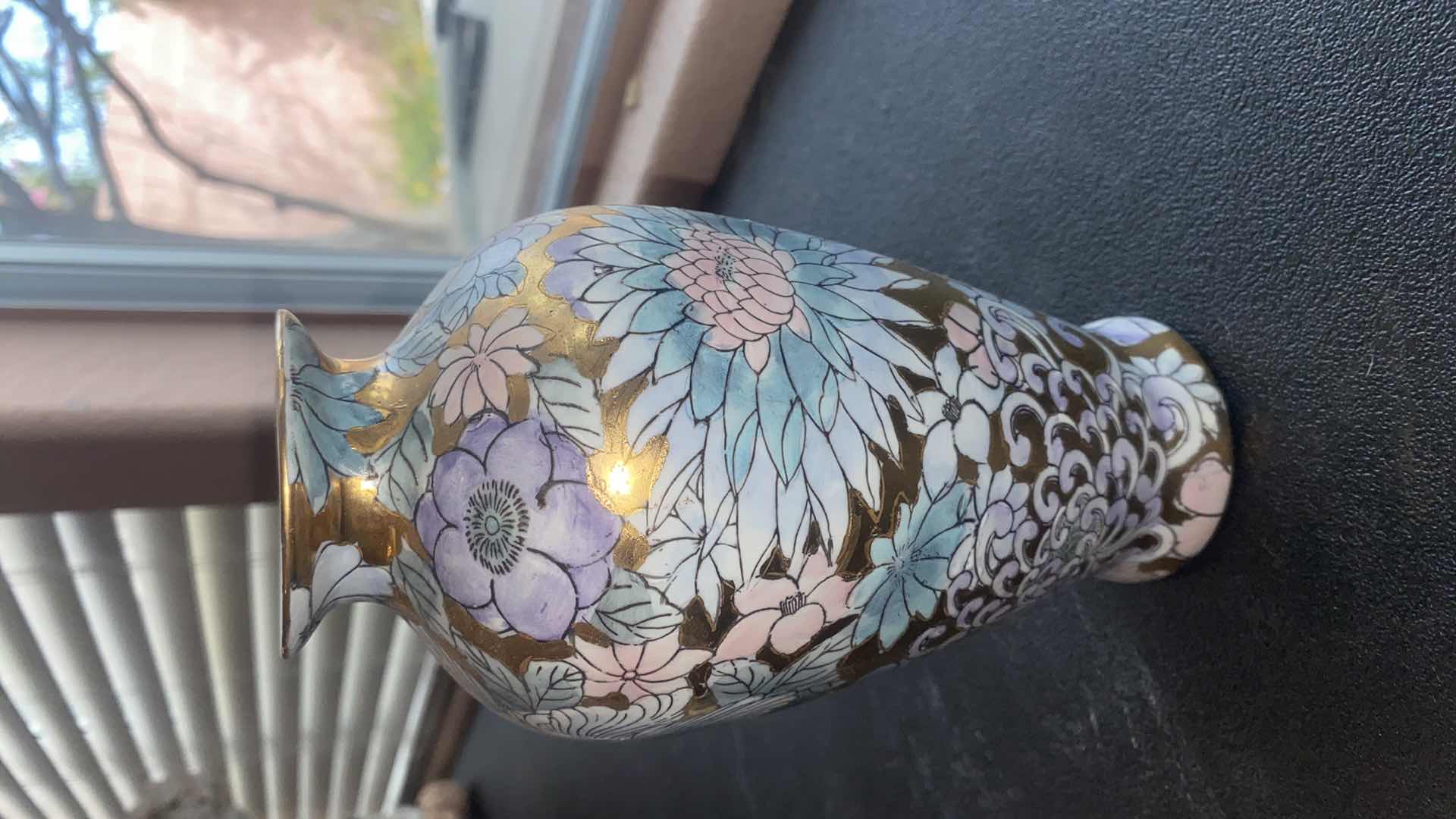 Photo 1 of PAIR OF PORCELAIN VASES H11”