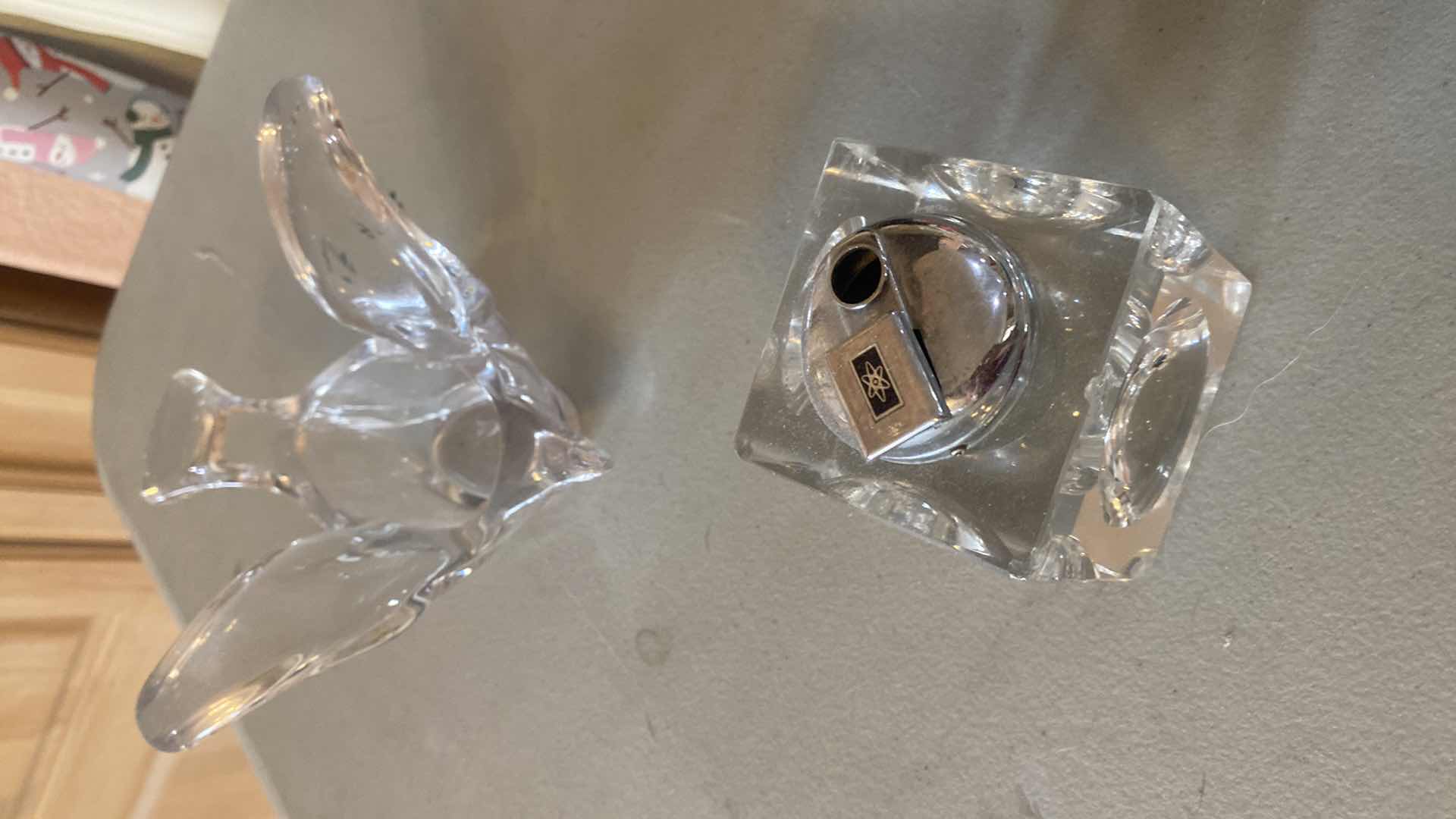 Photo 1 of 2 GLASS DECOR & 1 RESIN STAR H6”