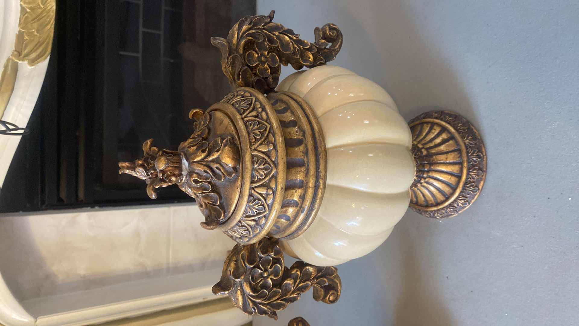 Photo 1 of PAIR OF RESIN URNS WITH LIDS H14”