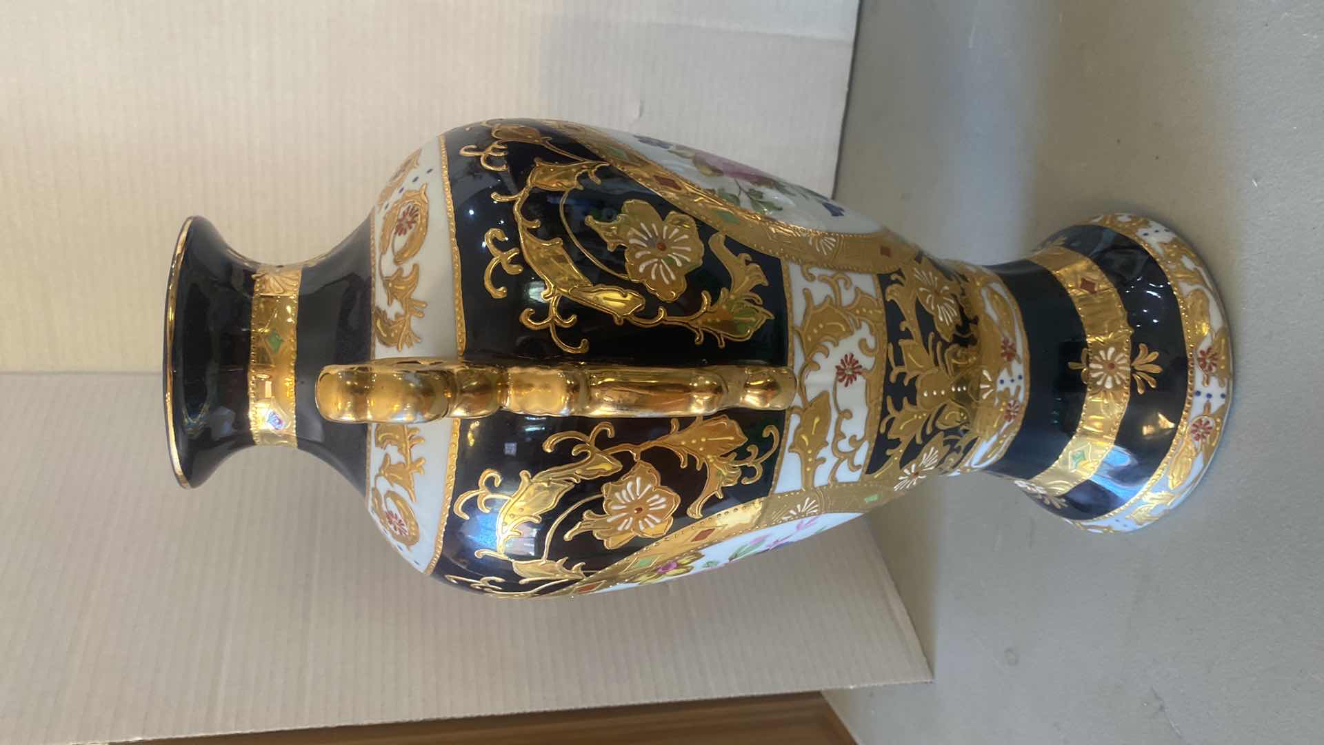 Photo 1 of EUROPEAN DESIGN DECORATIVE PORCELAIN VASE H17”