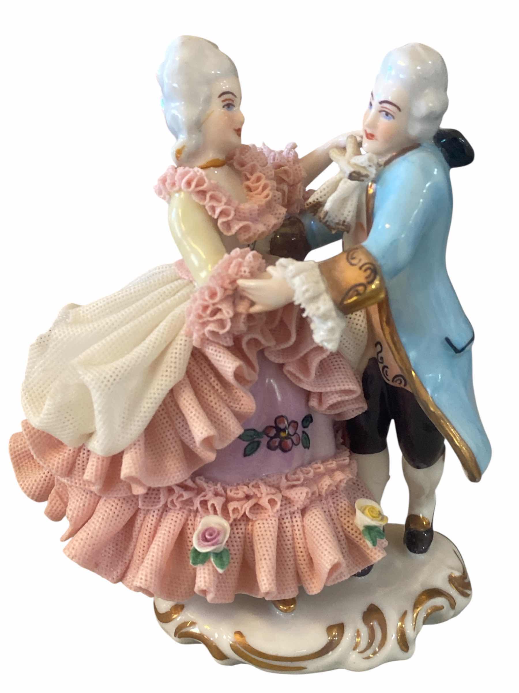 Photo 1 of DRESDEN PORCELAIN LACE FIGURINE H5”