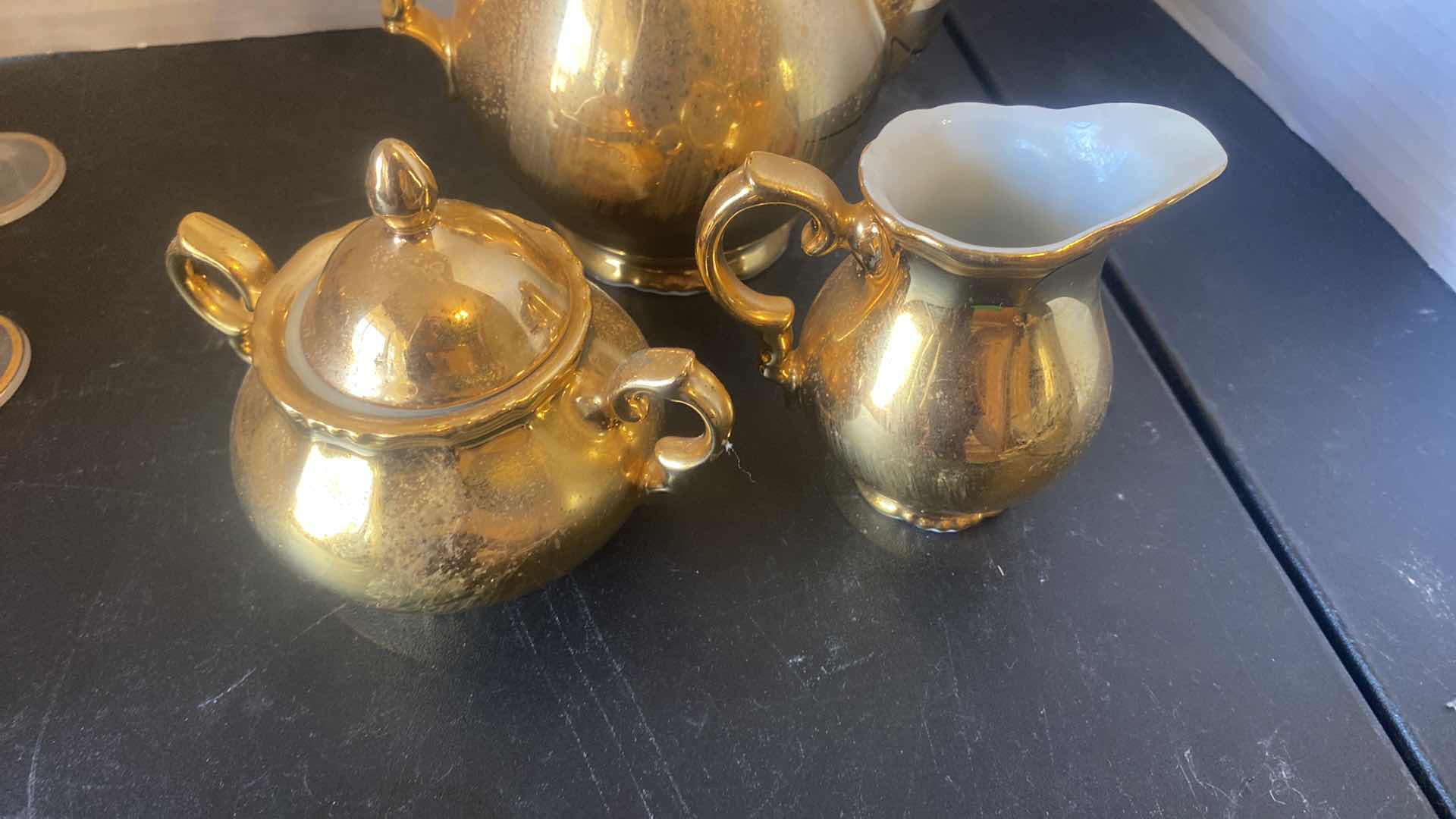 Photo 1 of 3 PIECE TEA SET 24K GOLD FROM BAVARIA GERMANY