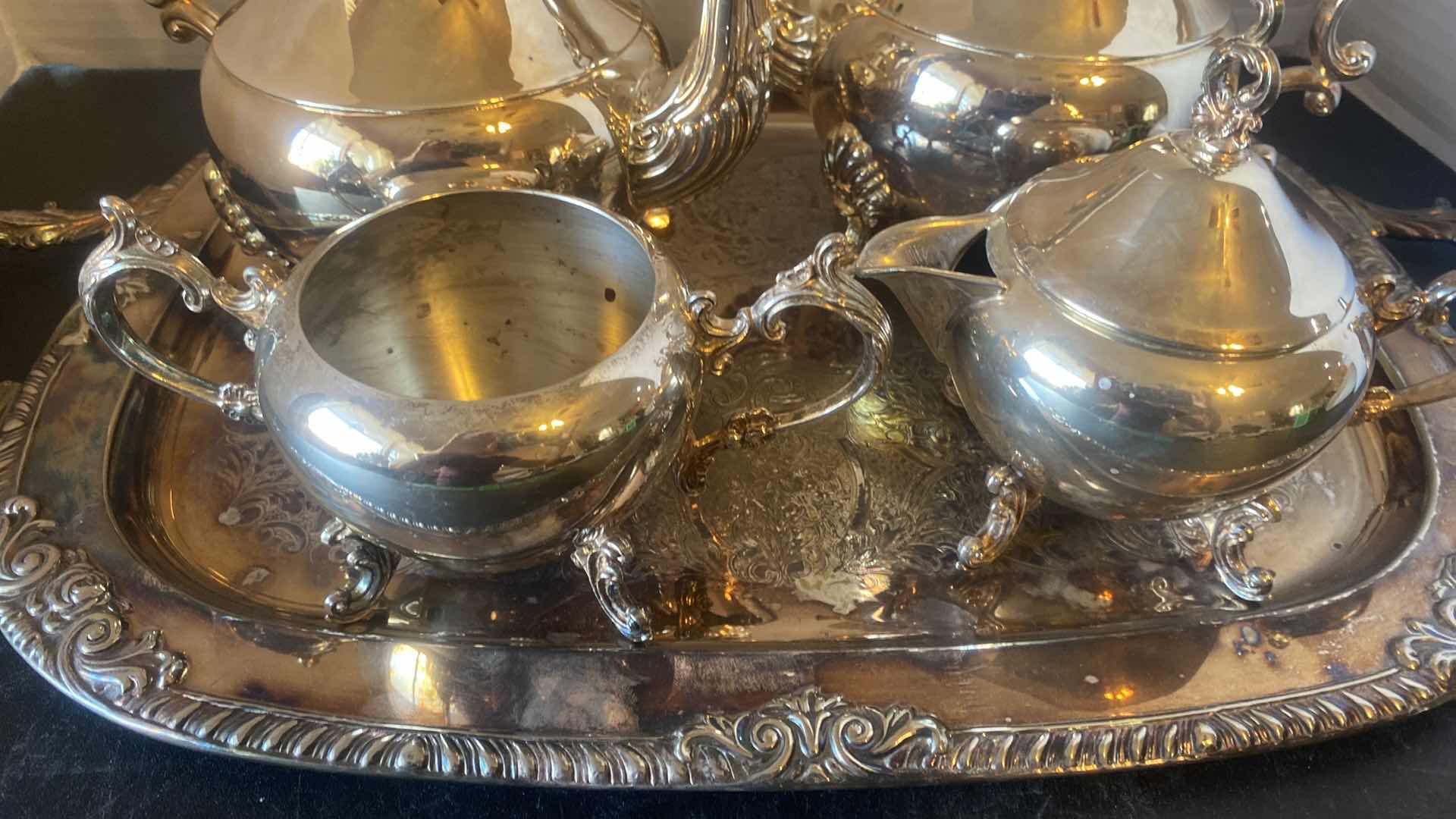 Photo 1 of 5 PICES UNMARKED SILVERPLATE