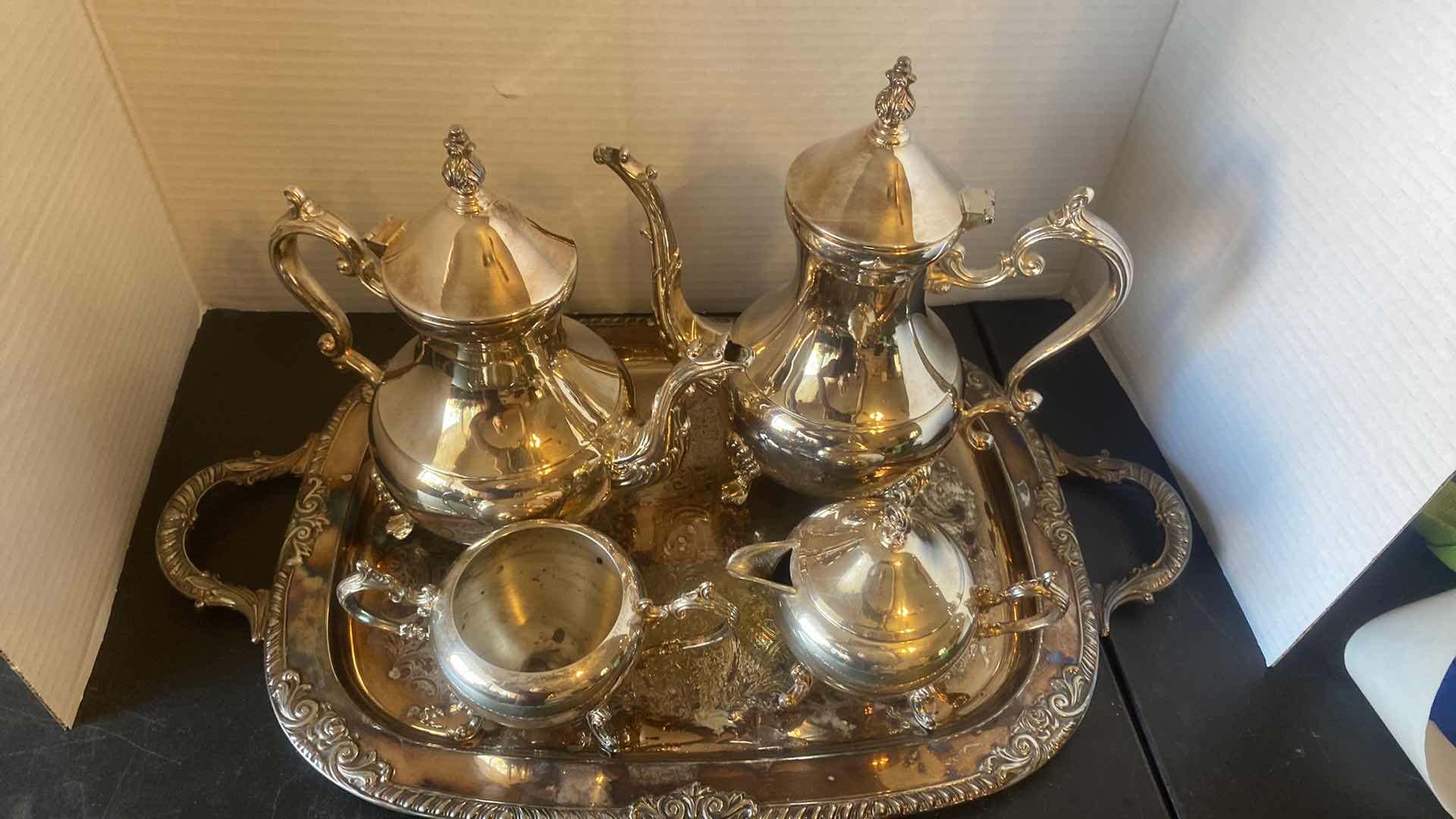 Photo 1 of 5 PICES UNMARKED SILVERPLATE
