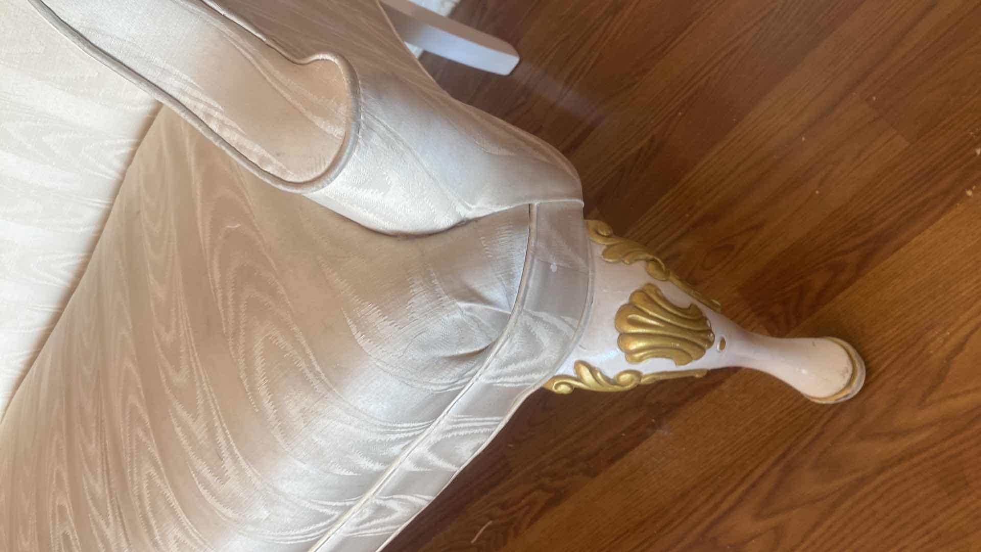 Photo 1 of 43” IVORY FABRIC SETTE