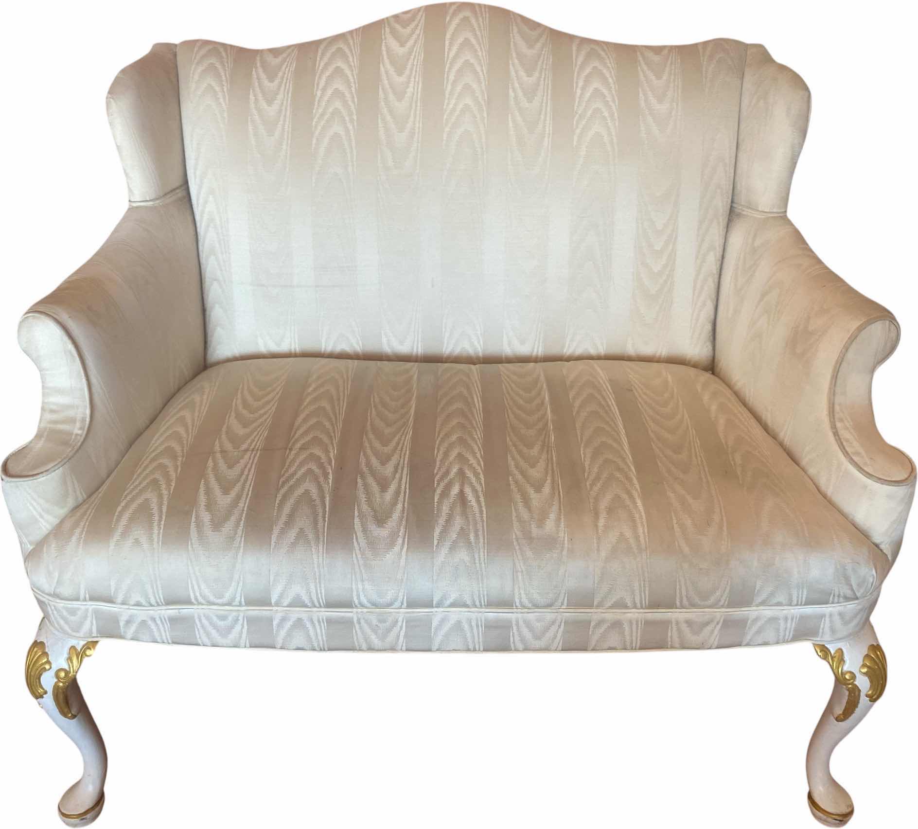Photo 1 of 43” IVORY FABRIC SETTE