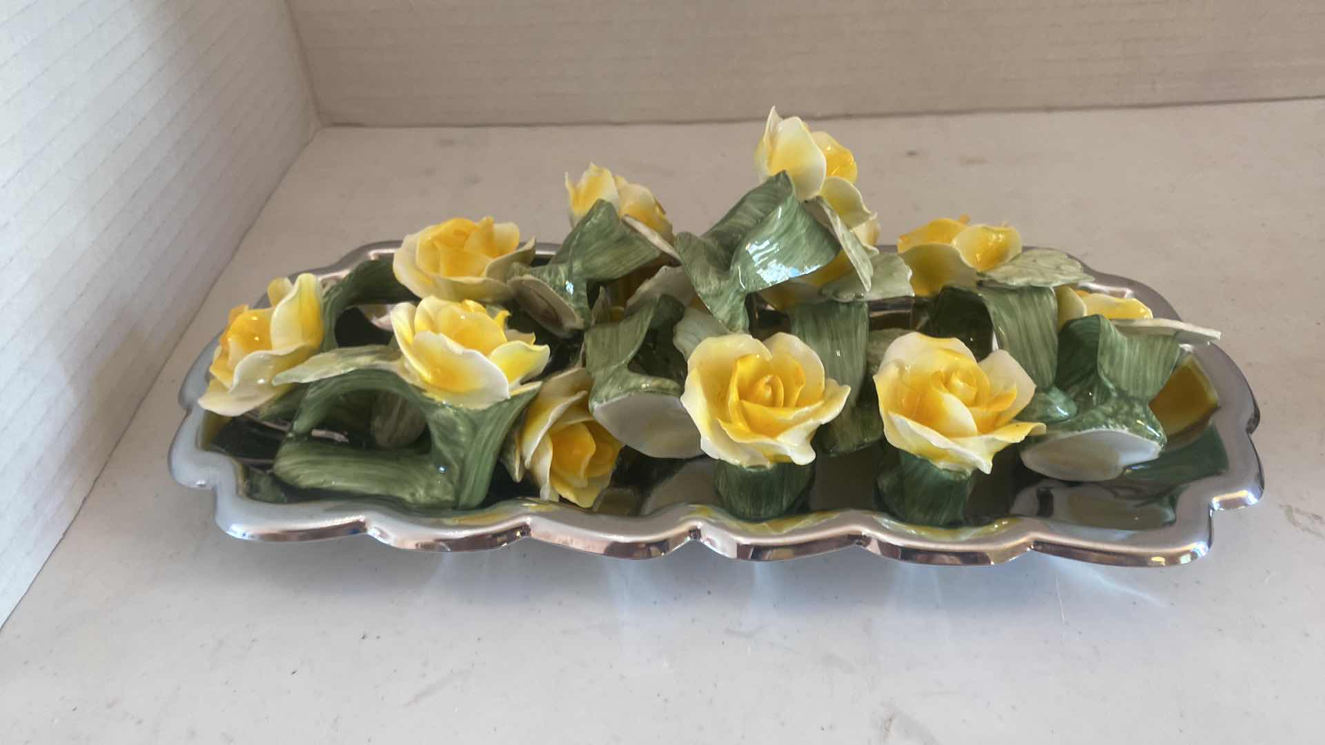 Photo 1 of 12 CERAMIC RISER NAPKIN HOLDERS ON TRAY