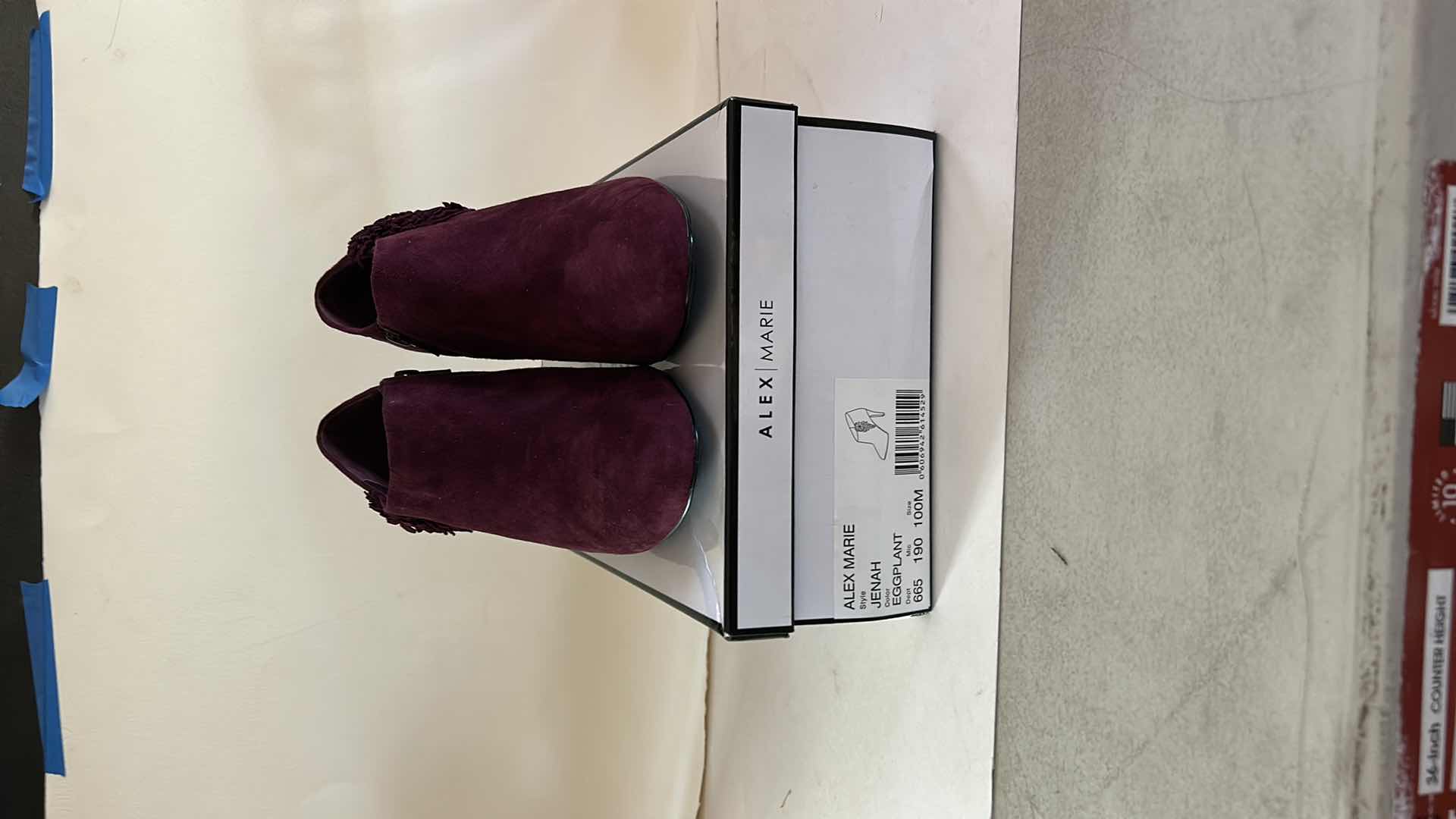 Photo 1 of NEW WOMENS ALEX MARIE JENAH EGGPLANT SIZE 10 ANKLE BOOTS