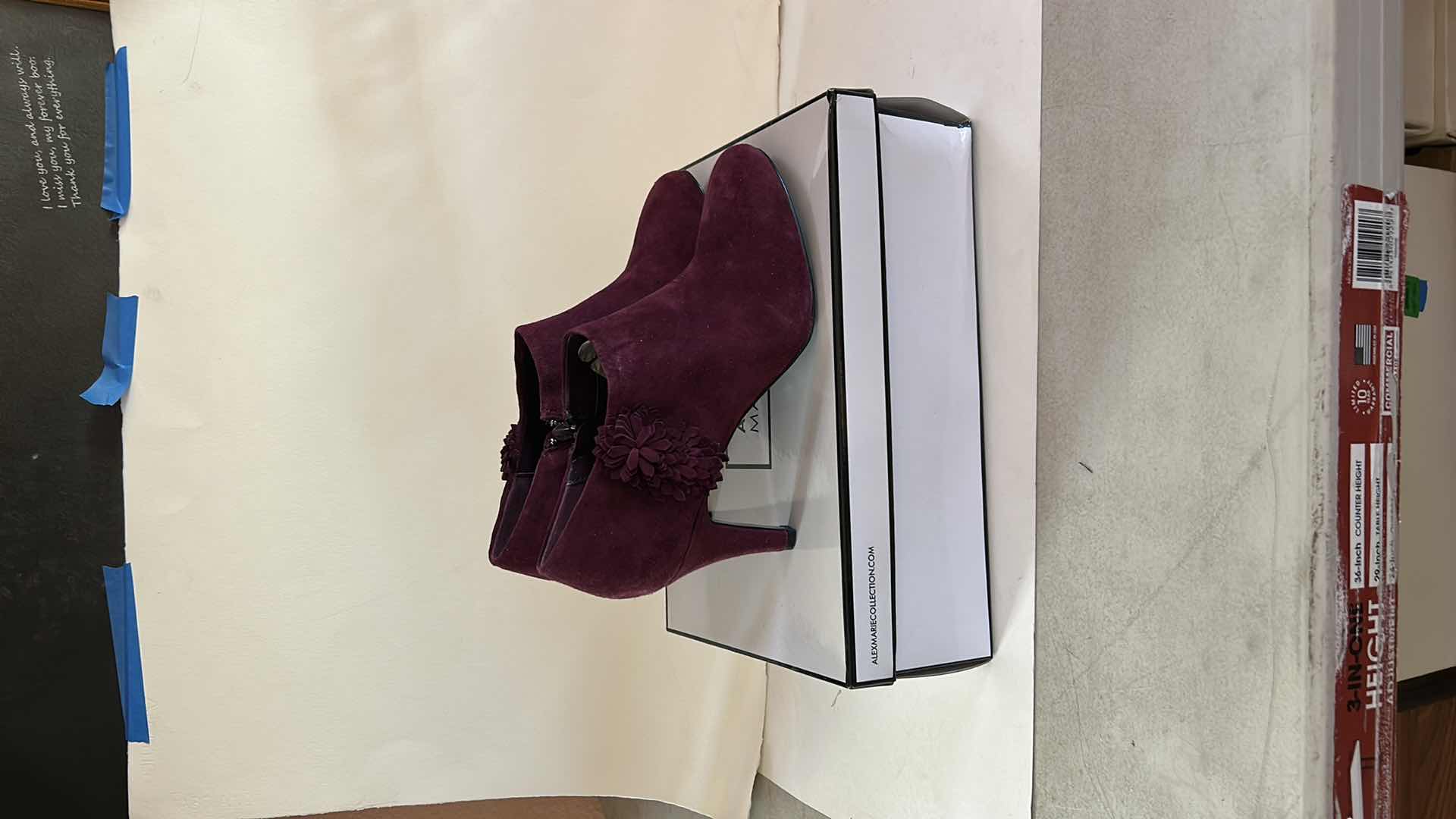 Photo 1 of NEW WOMENS ALEX MARIE JENAH EGGPLANT SIZE 10 ANKLE BOOTS