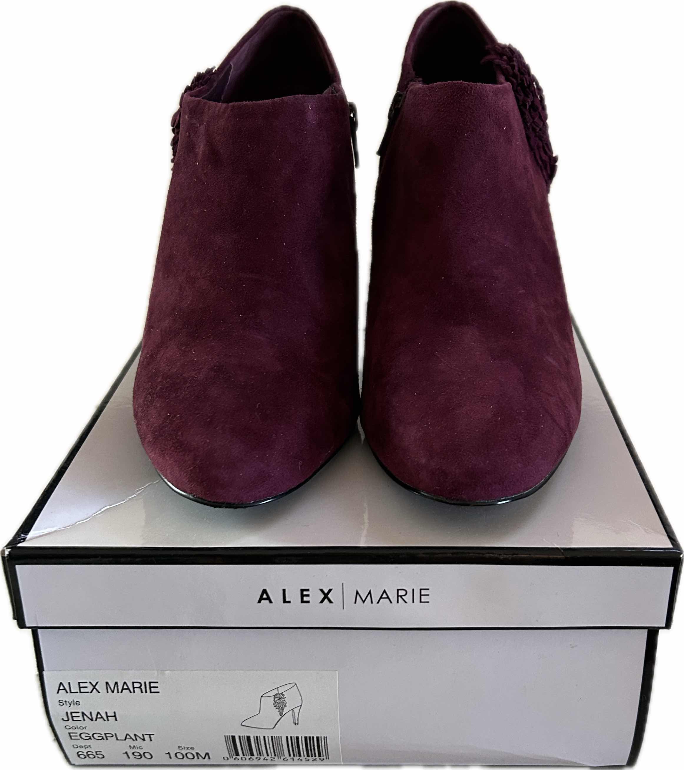 Photo 1 of NEW WOMENS ALEX MARIE JENAH EGGPLANT SIZE 10 ANKLE BOOTS