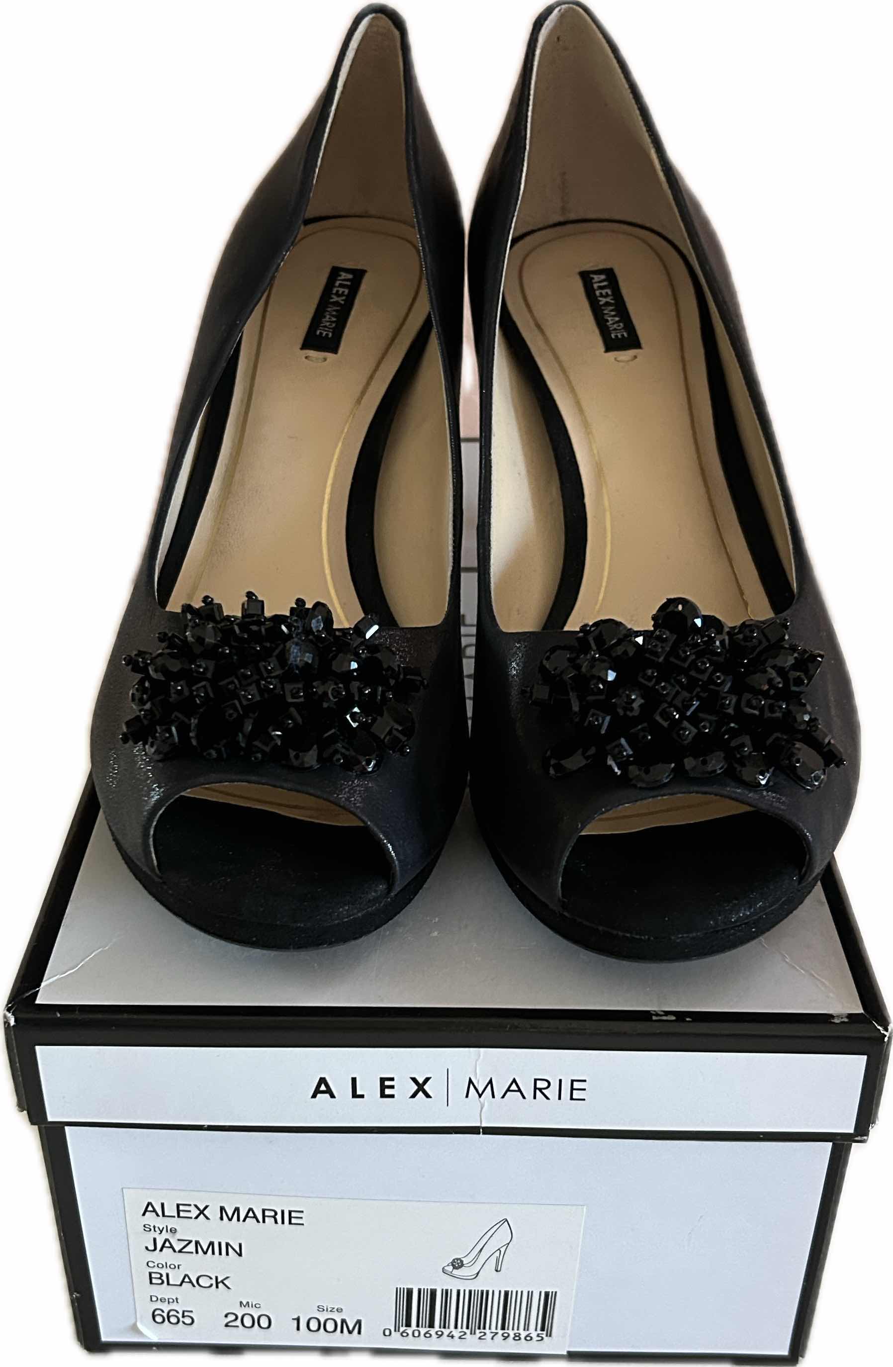 Photo 1 of NEW WOMENS ALEX MARIE JAZMIN BLACK HEELS SIZE 10