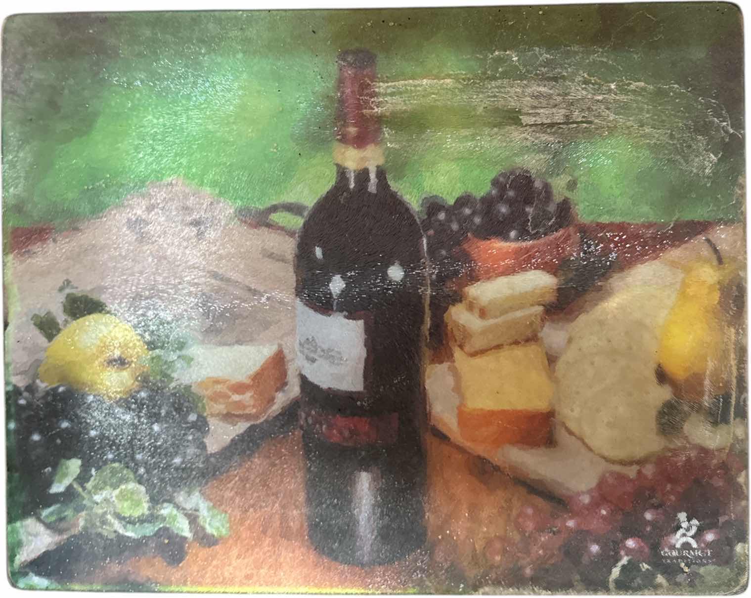 Photo 1 of KITCHEN AID KNIFE SET AND GLASS CUTTING BOARD 
H12”