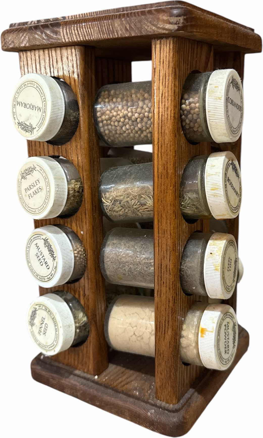 Photo 1 of VINTAGE SPICE RACK WOOD