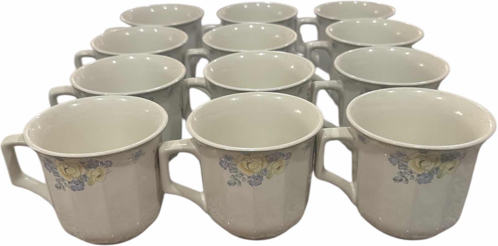 Photo 1 of 18- VINTAGE HOME BEAUTIFUL 12 TEACUPS AND 5 SAUCERS 

TEACUP
D3.5” X H3”