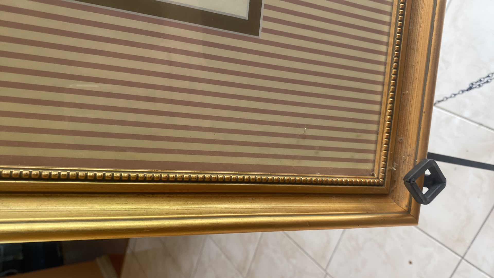 Photo 1 of GOLD RESIN FRAMED BOTANICAL ARTWORK 18” x 22 1/2”