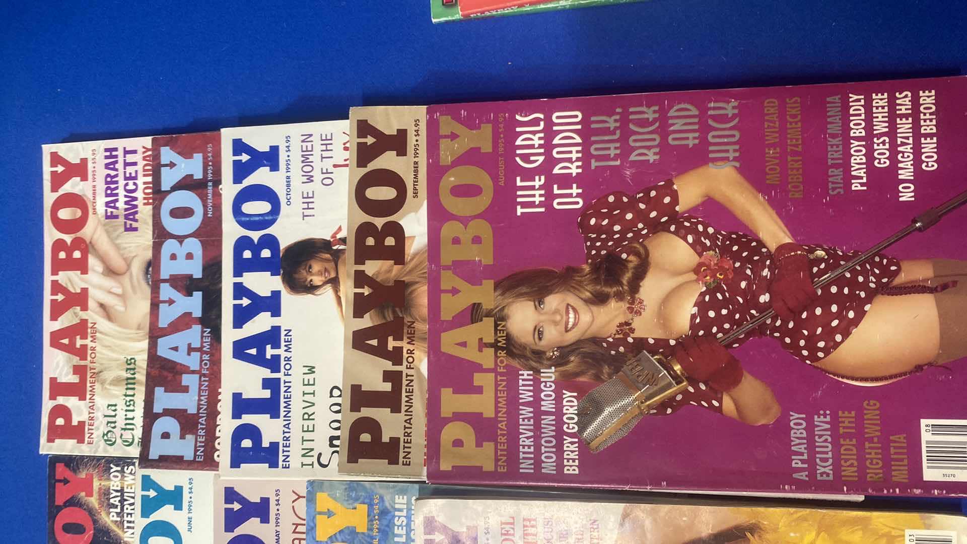 Photo 1 of 20-PLAYBOY MAGAZINES 10 FROM 1994 & 10 FROM 1995