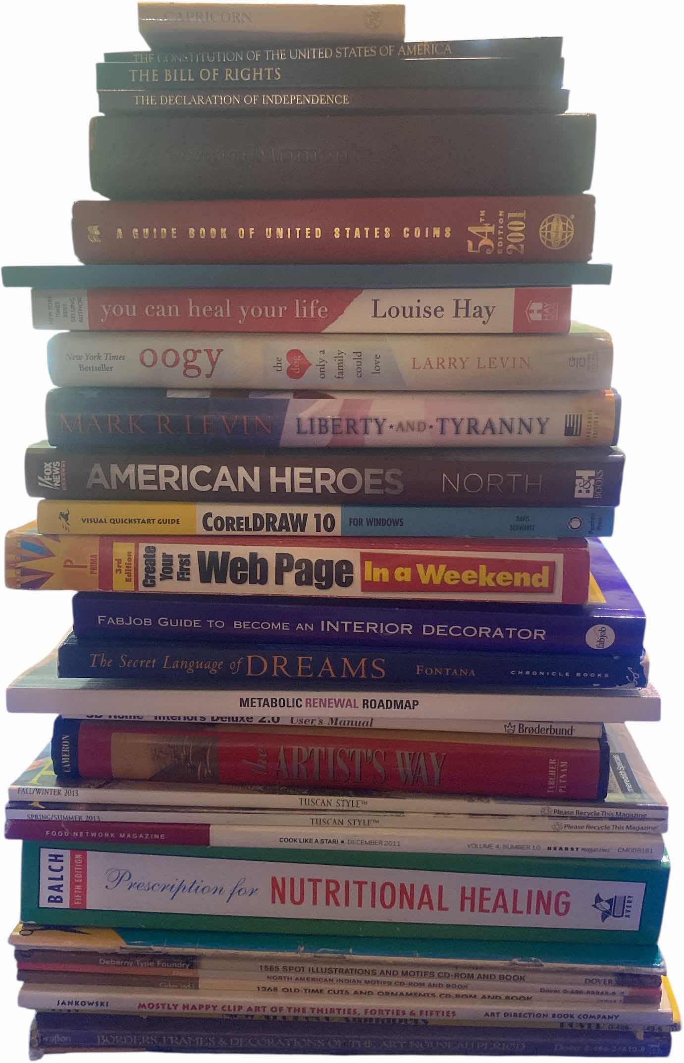 Photo 1 of STACK OF BOOKS & MAGAZINES