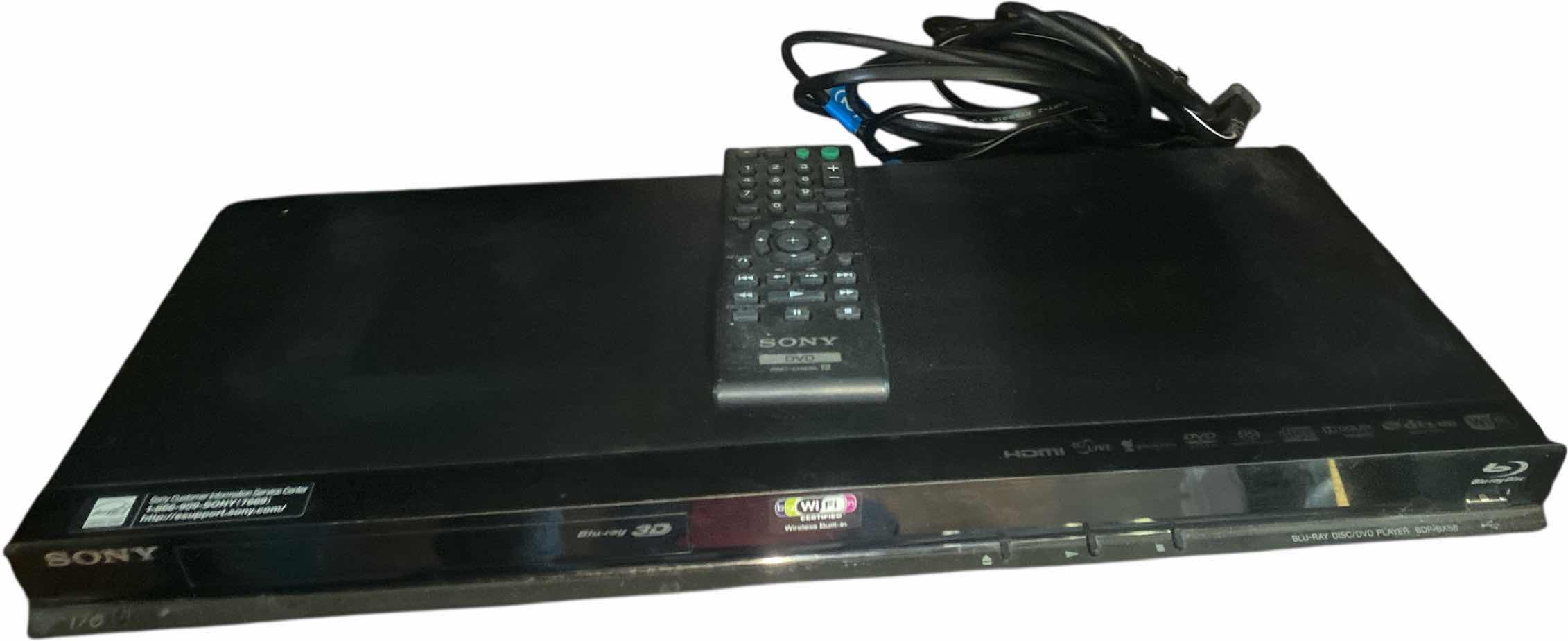 Photo 1 of SONY BLUE RAY DVD PLAYER WITH REMOTE