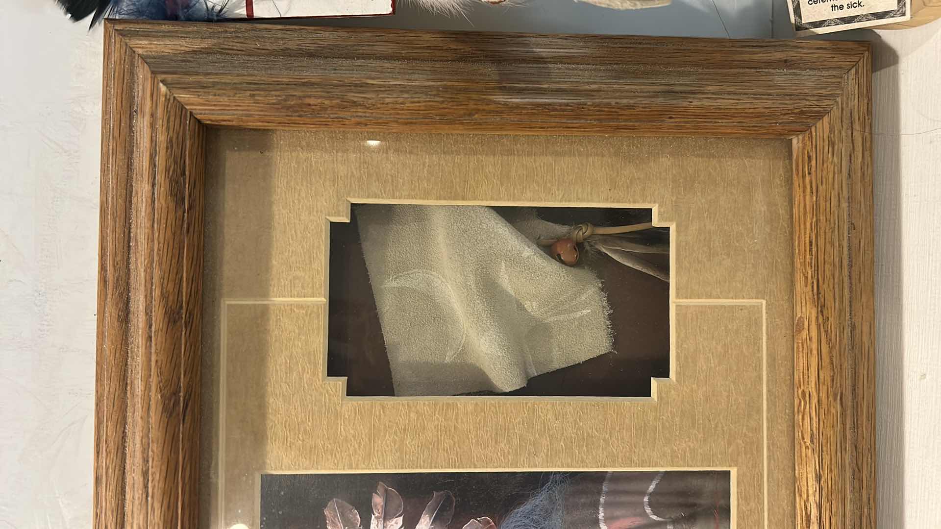 Photo 1 of WOOD FRAMED AMERICAN INDIAN ARTWORK AND KACHINA GOLL