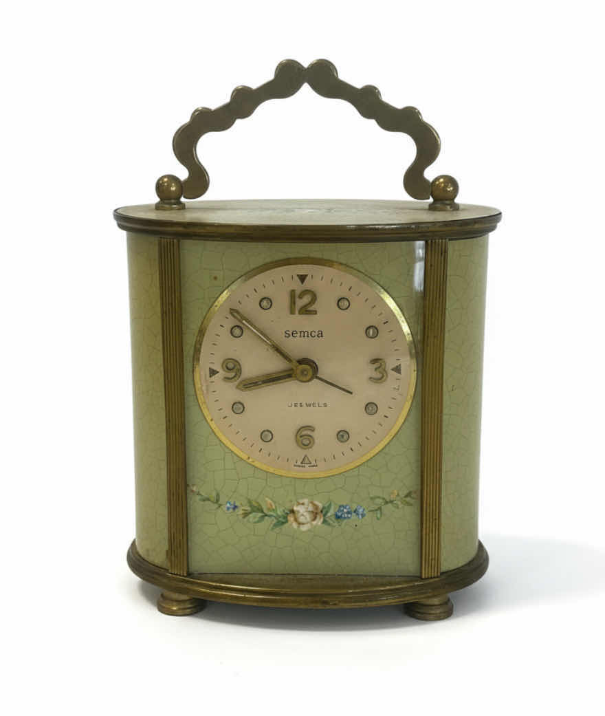 Photo 1 of VINTAGE SEMCA LIGHT GREEN WITH FLOWERS H5”