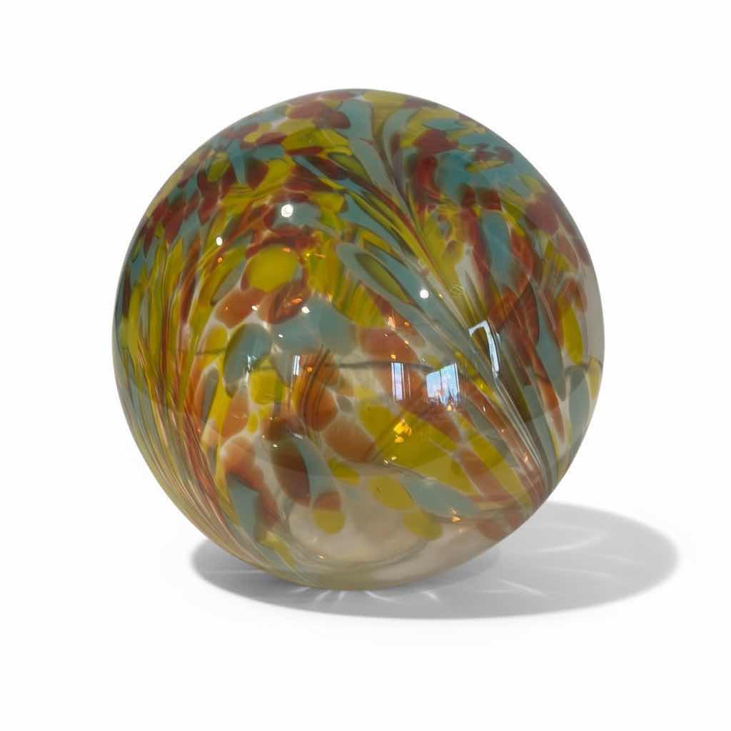 Photo 1 of HAND BLOWN GLASS GAZING BALL H10”