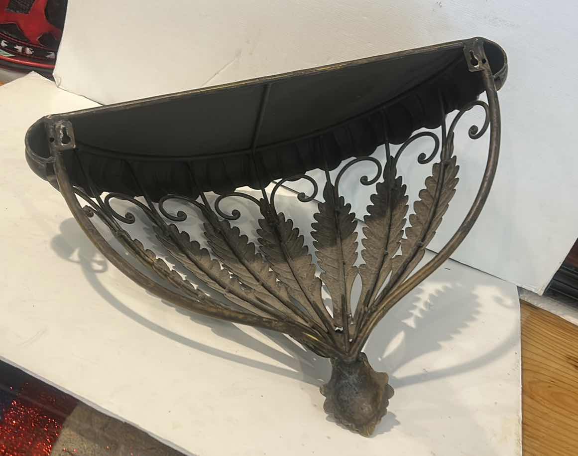 Photo 1 of METAL WALL SCONCE/ SHELF 20” x 10” x H14”