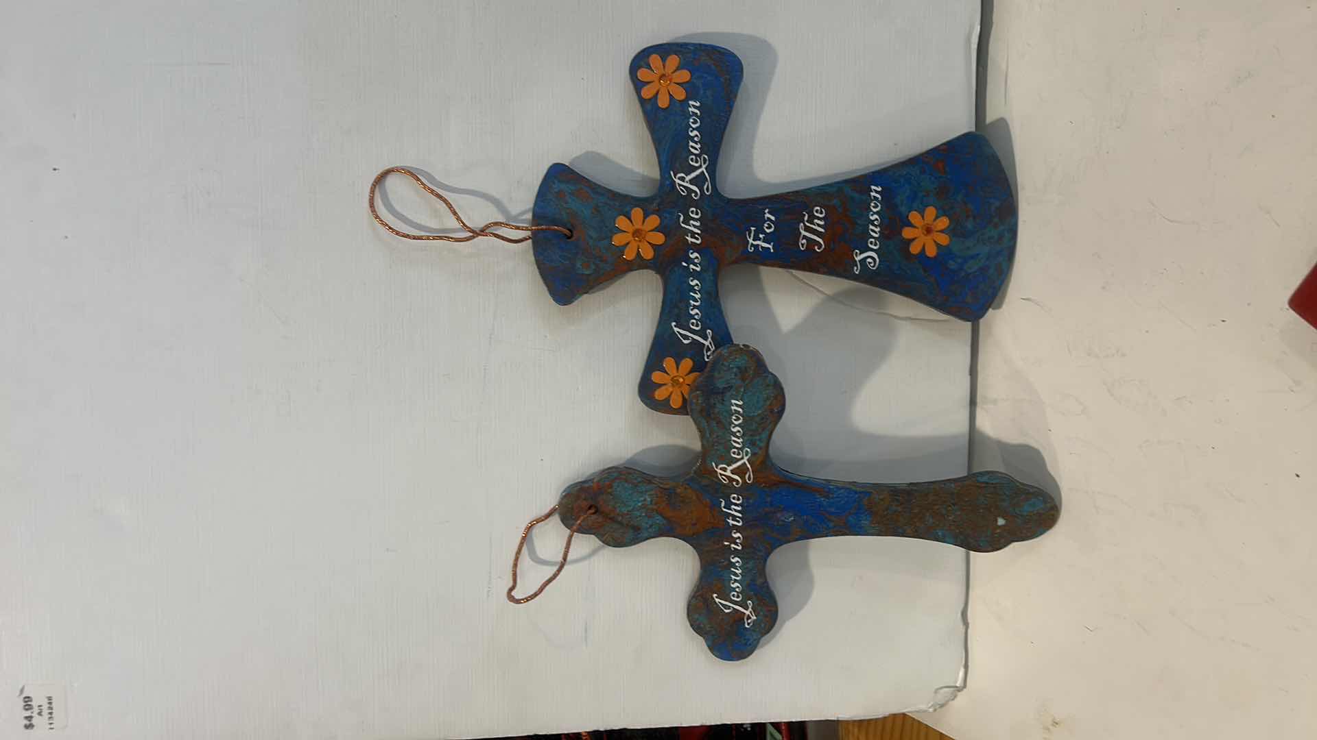 Photo 1 of RELIGIOUS DECOR- 6 CROSSES @9”, 2 PLAQUES