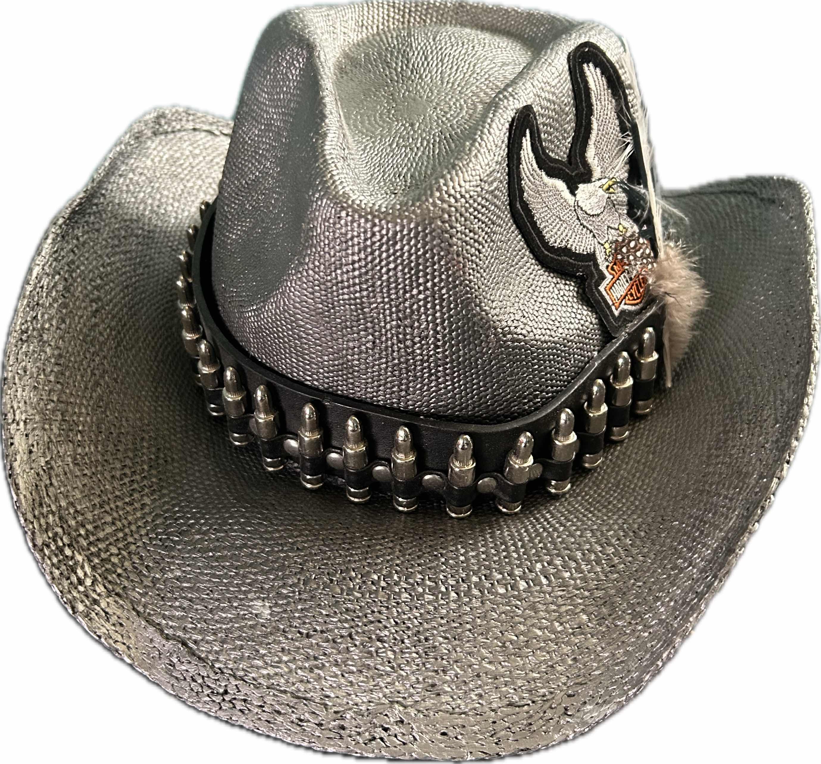Photo 1 of TOYO STRAW HARLEY DAVIDSON THEME GRAY COWBOY HAT