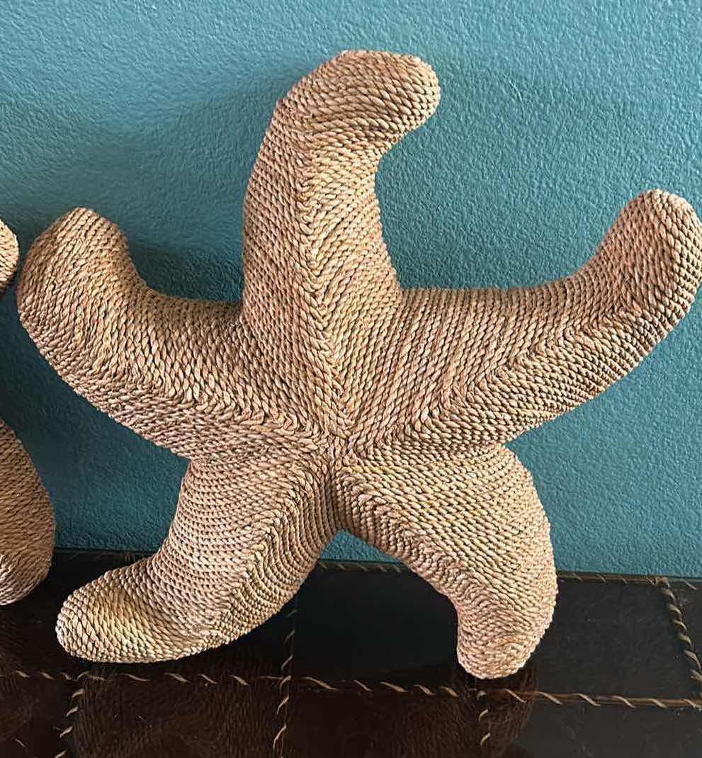 Photo 1 of 2 WOVEN STARFISH COASTAL THEME WALL DECOR 21"