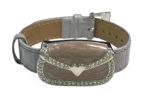 Photo 1 of LGA LAUREN G ADAMS G, LIVE LAUGH LOVE, “LOVE LETTER” STERLING ENAMEL BRACELET WITH LEATHER BAND JEWELRY