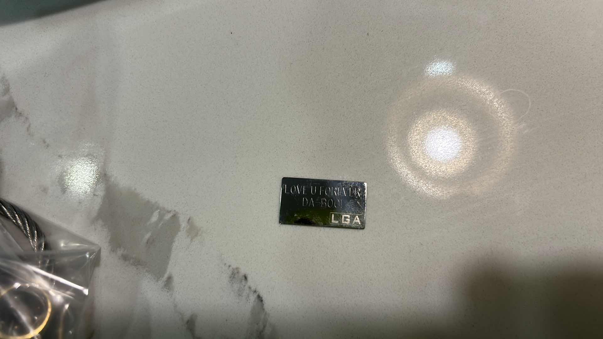 Photo 1 of LGA LAUREN G ADAMS G, LIVE LAUGH LOVE, “LOVE LETTER” STERLING ENAMEL BRACELET WITH LEATHER BAND JEWELRY