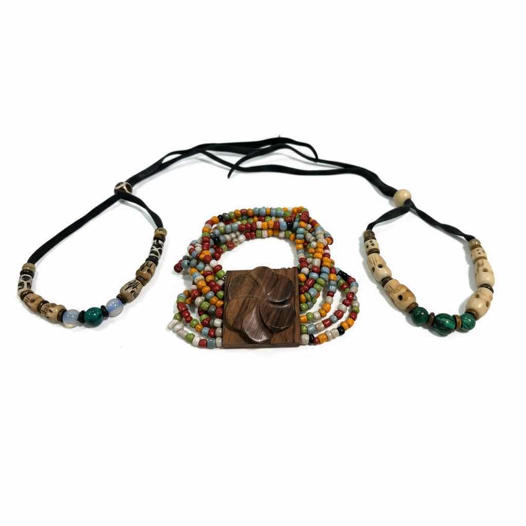 Photo 1 of JEWELRY- 3 BEADED BRACELETS