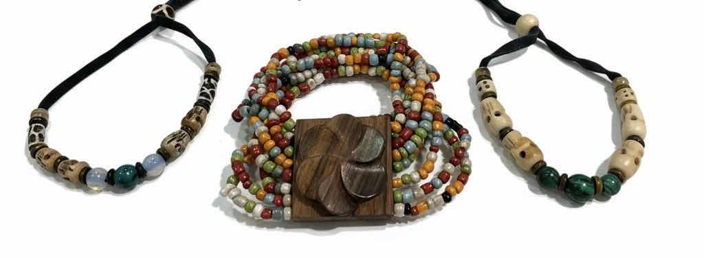 Photo 1 of JEWELRY- 3 BEADED BRACELETS