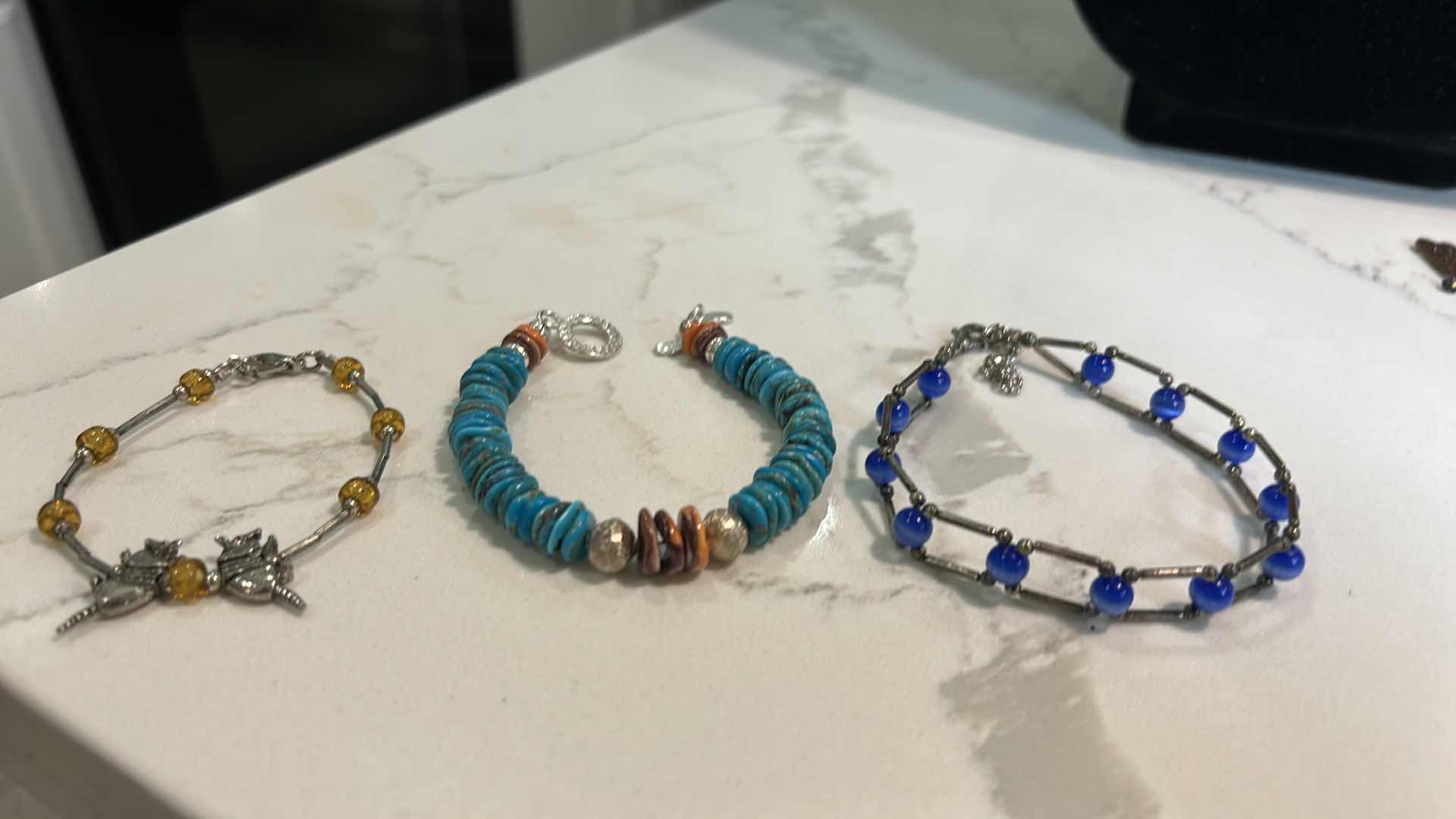 Photo 1 of JEWELRY - 3 BEADED BRACELETS