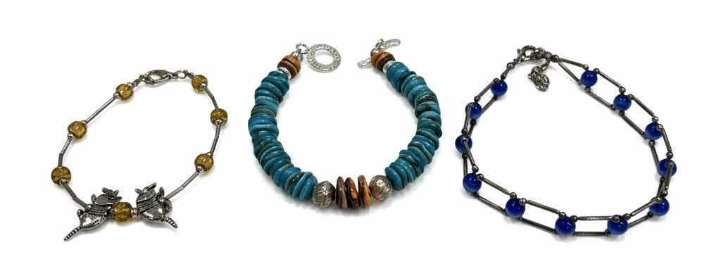Photo 1 of JEWELRY - 3 BEADED BRACELETS
