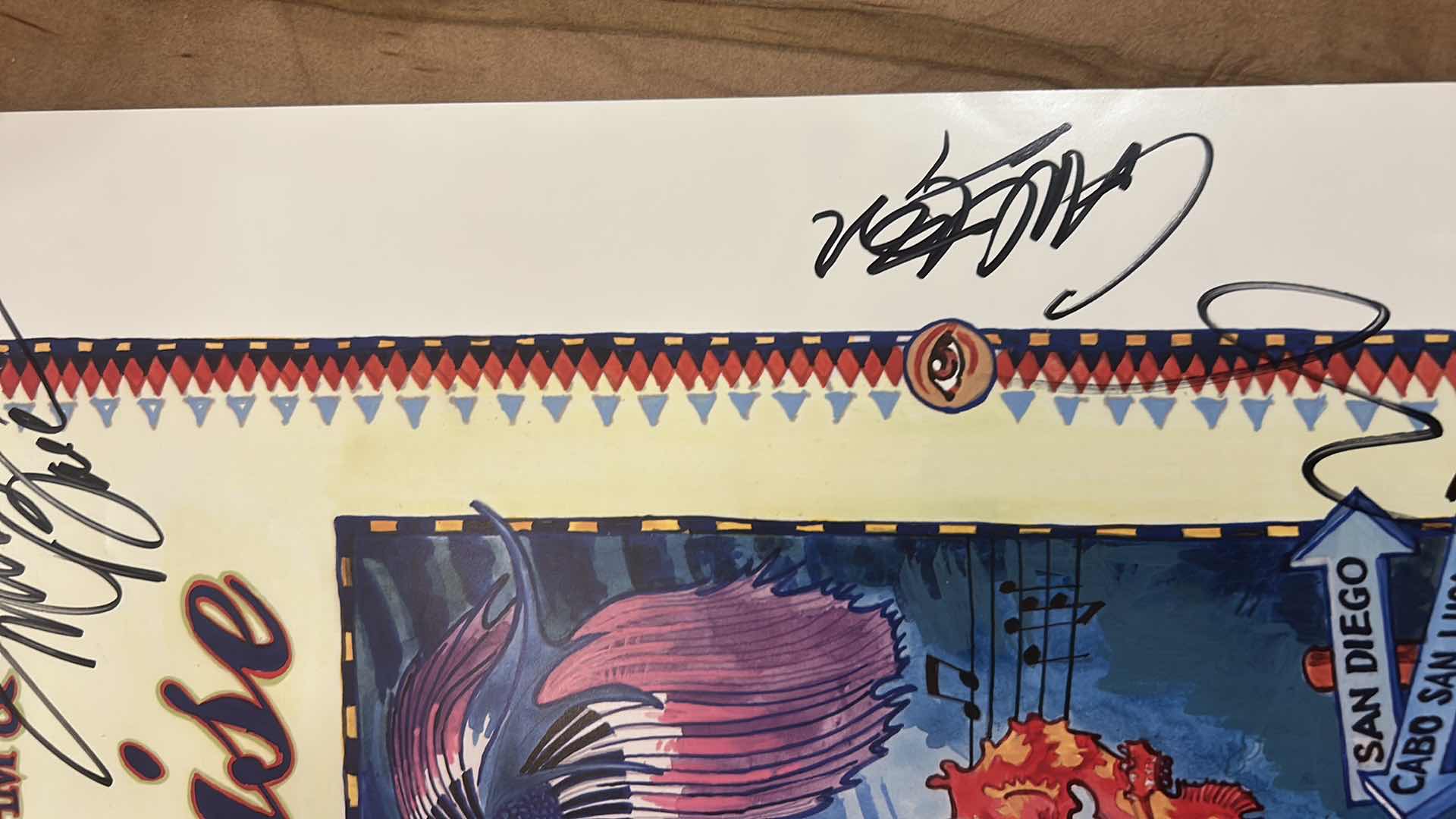 Photo 1 of AUTOGRAPHED POSTER FROM OCT 2008 LEGENDARY RHYTHM & BLUES CRUISE- ETTA JAMES, DR JOHN, LOS LOBOS, Coco Taylor, and the blues machine, Elvin Bishop, Tommy Castro, Marsha Ball, Magic Slim and the teardrops Kenny Neal, Ronnie Baker Brooks, the workers, John