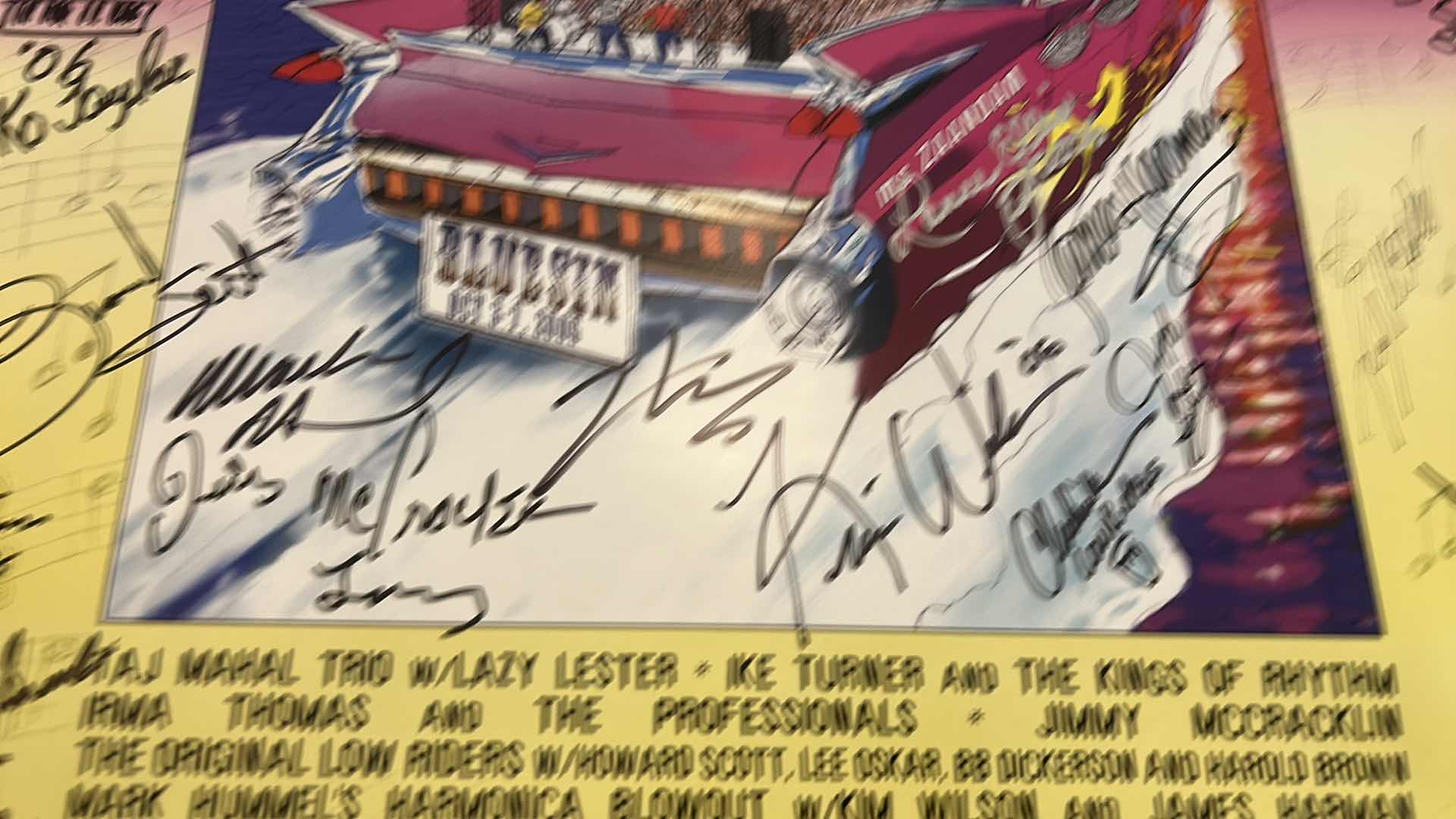 Photo 1 of AUTOGRAPHED LEGENDARY RHYTHM & BLUES CRUISE POSTER 28” x H22”