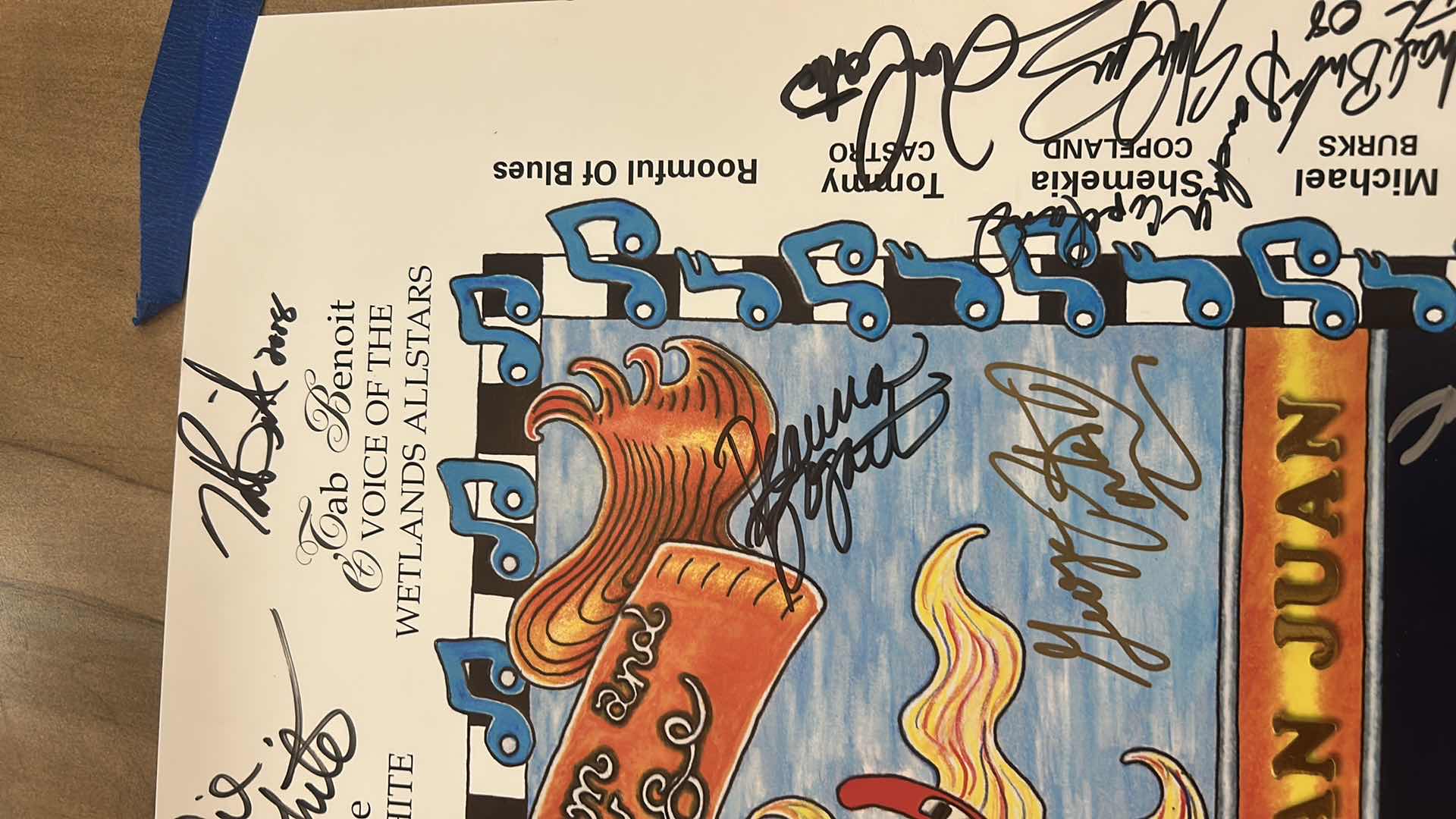 Photo 1 of AUTOGRAPHED LEGENDARY RYTHM & BLUES CRUISE POSTER 24 1/2“ x H20“