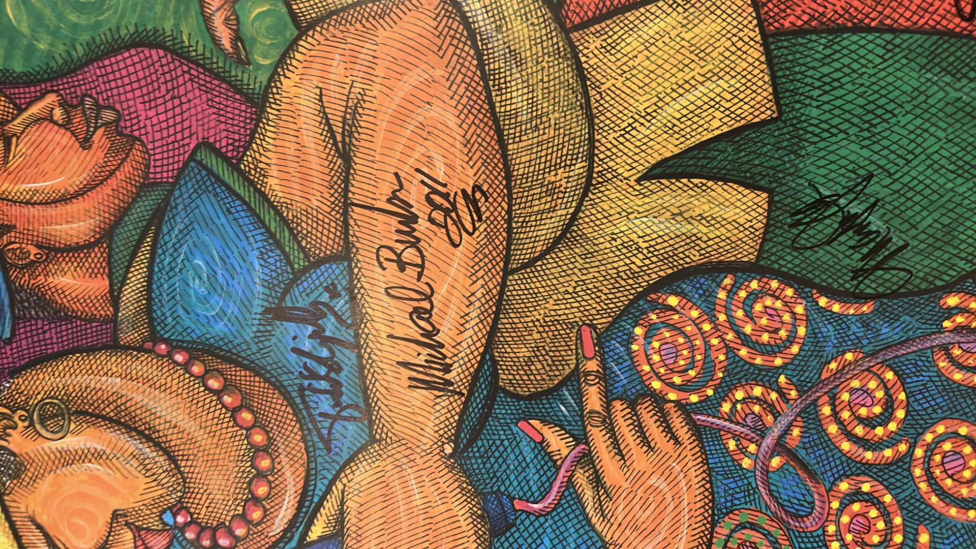 Photo 1 of AUTOGRAPHED LEGENDARY RHYTHM & BLUES CRUISE POSTER 21 1/2” x H28”