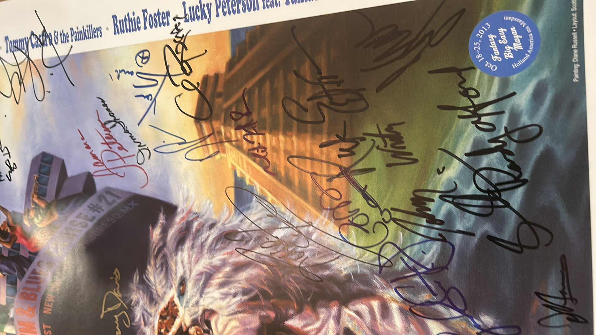 Photo 1 of AUTOGRAPHED LEGENDARY RHYTHM & BLUES CRUISE POSTER 22” x H28”