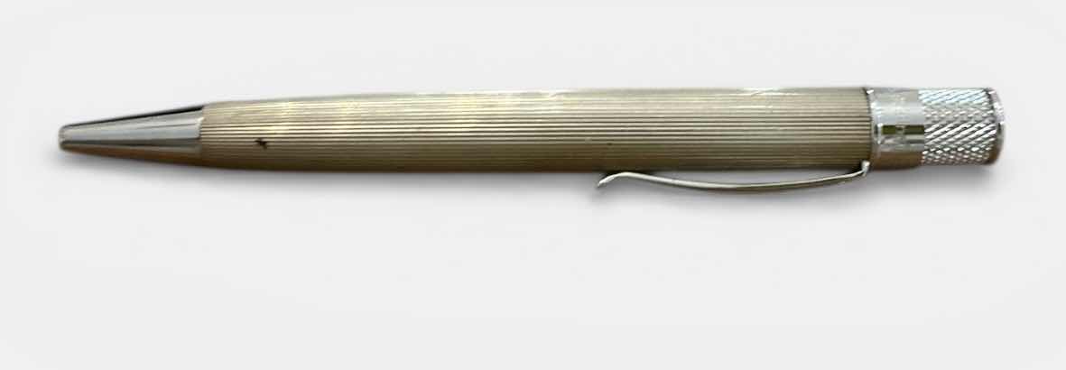 Photo 1 of .925 STERLING SILVER RETRO 1951 TORNADO LINE CUT CAP-LESS ROLLERBALL PEN.