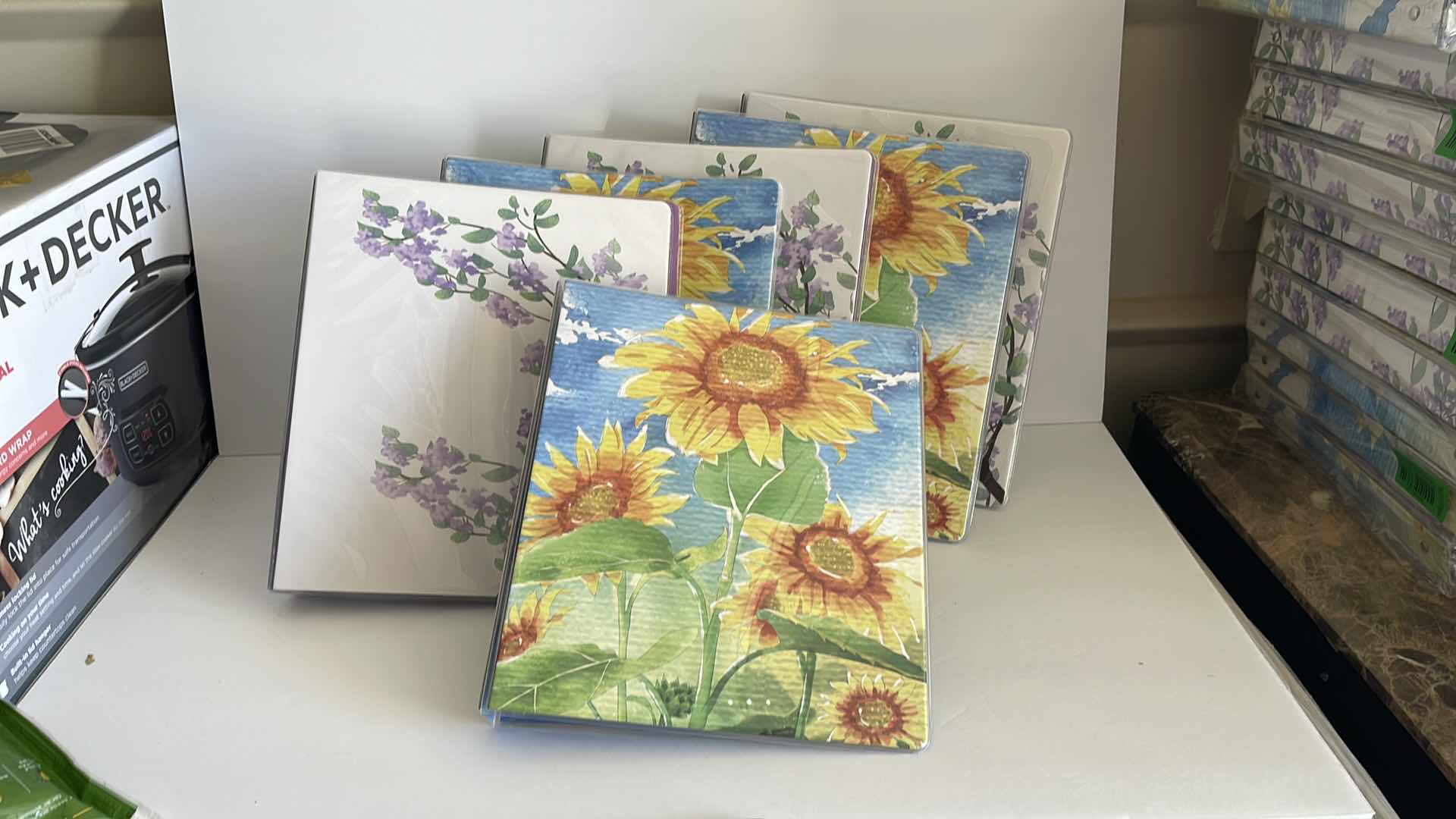 Photo 2 of 6 PACK OF FLORAL BINDERS