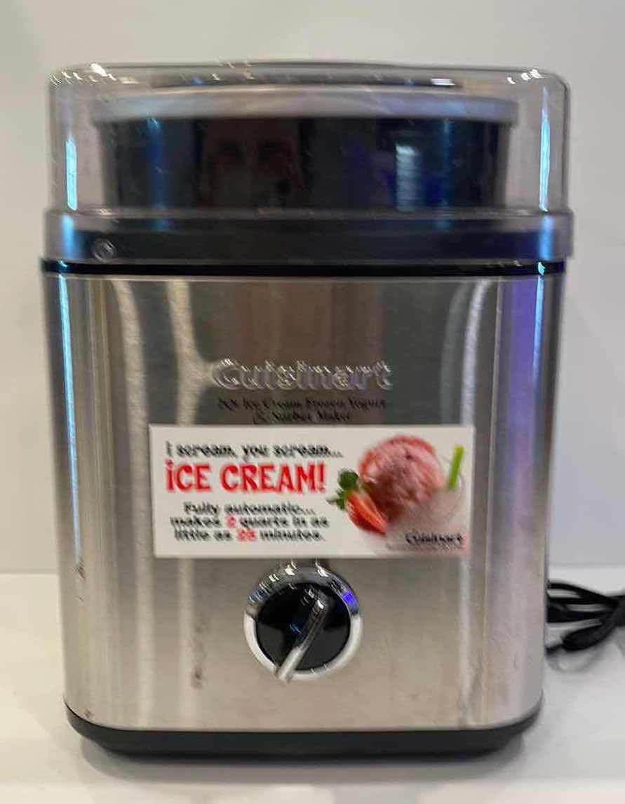 Photo 1 of CUISINART 2Qt ICE CREAM -FROZEN YOGURT & SORBET MAKER