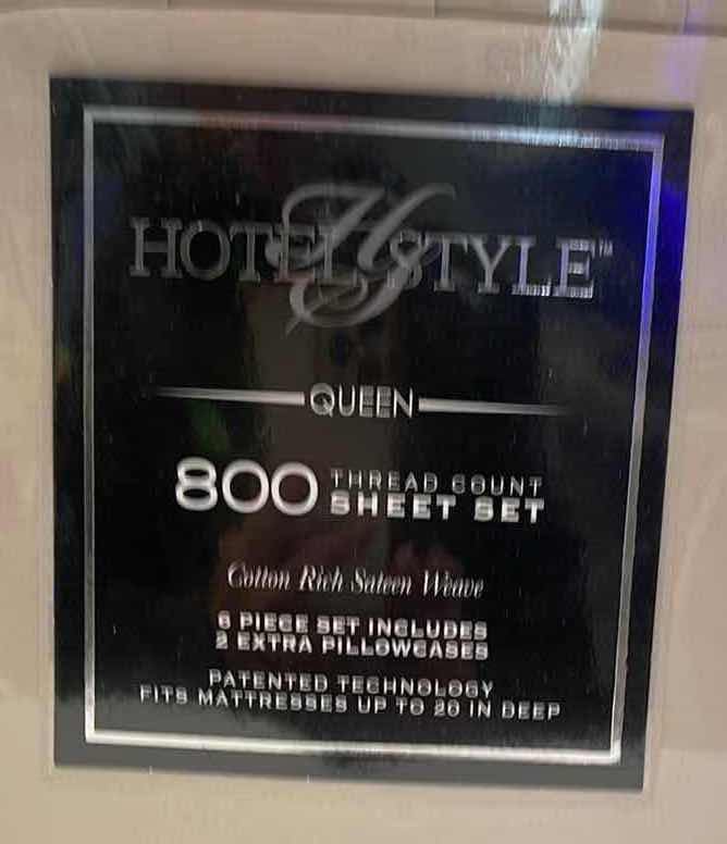 Photo 2 of HOTEL STYLE QUEEN 800 THREAD COUNT SHEET SET