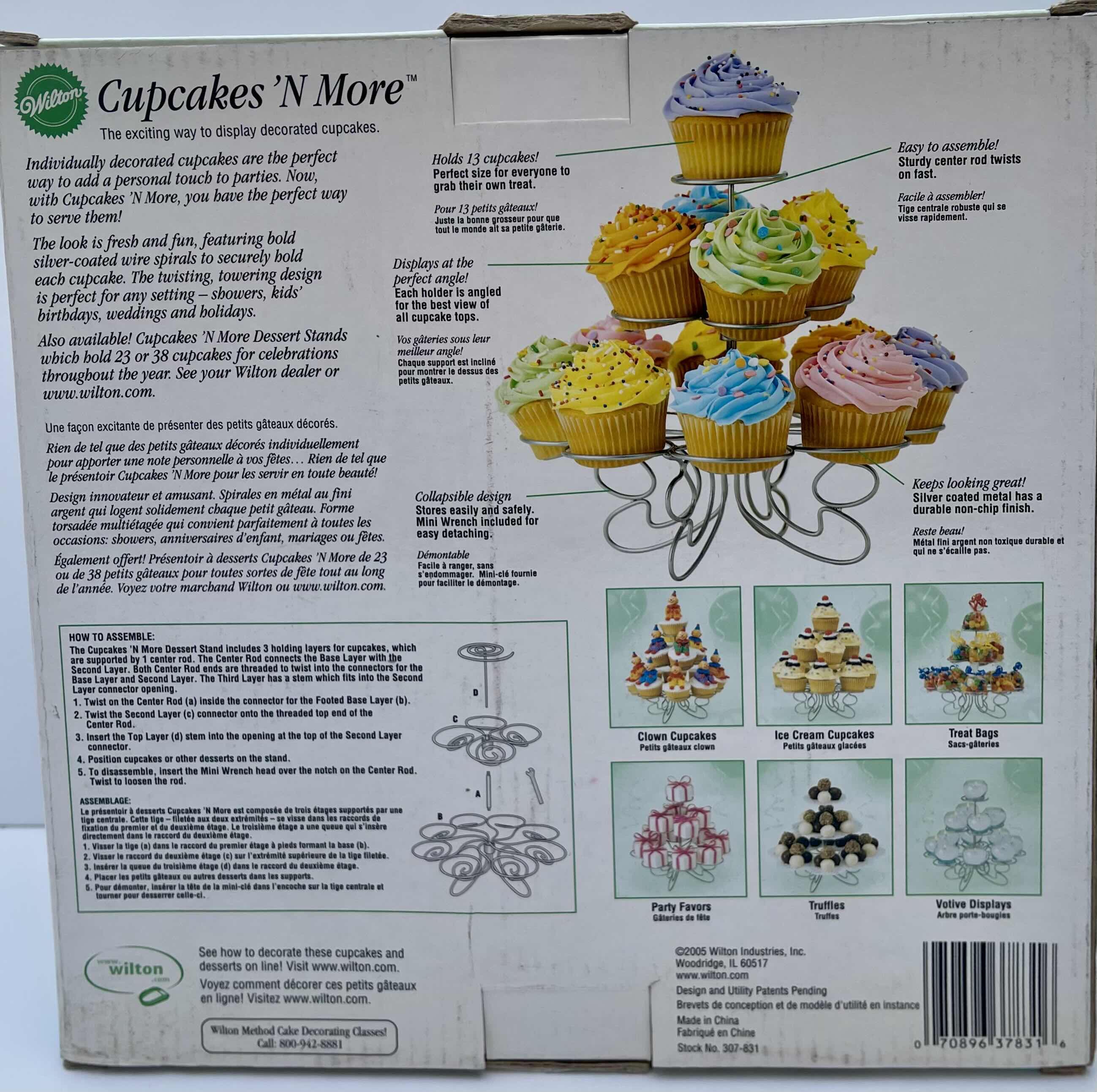 Photo 2 of NIB WILTON CUPCAKE’ N MORE DESSERT STAND- RETAIL PRICE $32.00