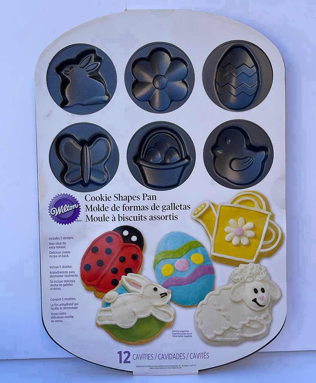 Photo 1 of NIB WILTON SPRING/ EASTER COOKIE SHAPES PAN